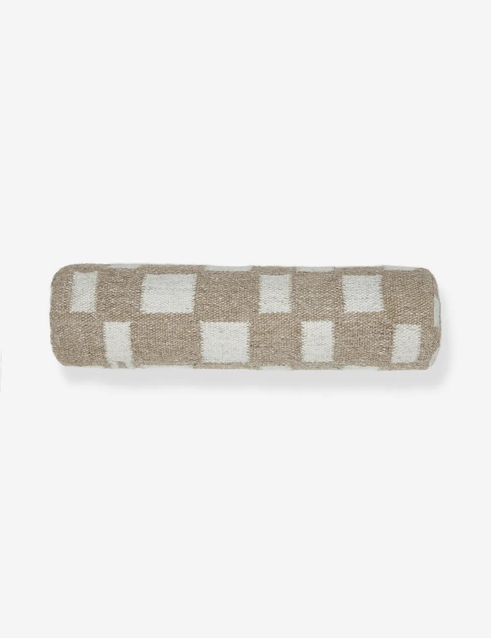 Irregular Checkerboard Bolster Pillow by Sarah Sherman Samuel