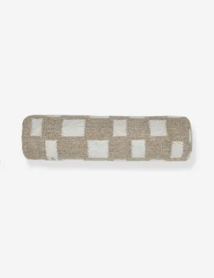 Irregular Checkerboard Bolster Pillow by Sarah Sherman Samuel