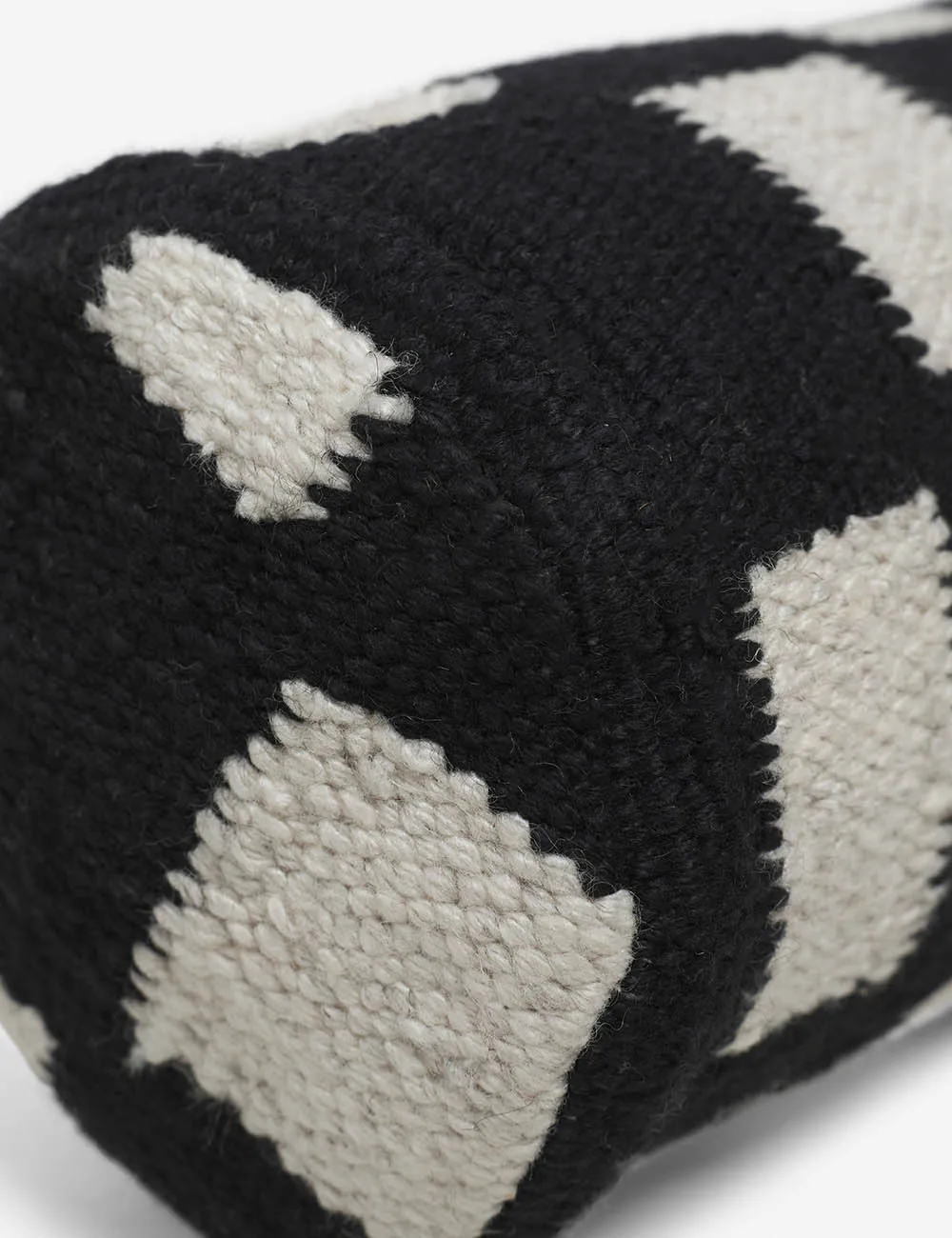 Irregular Checkerboard Bolster Pillow by Sarah Sherman Samuel