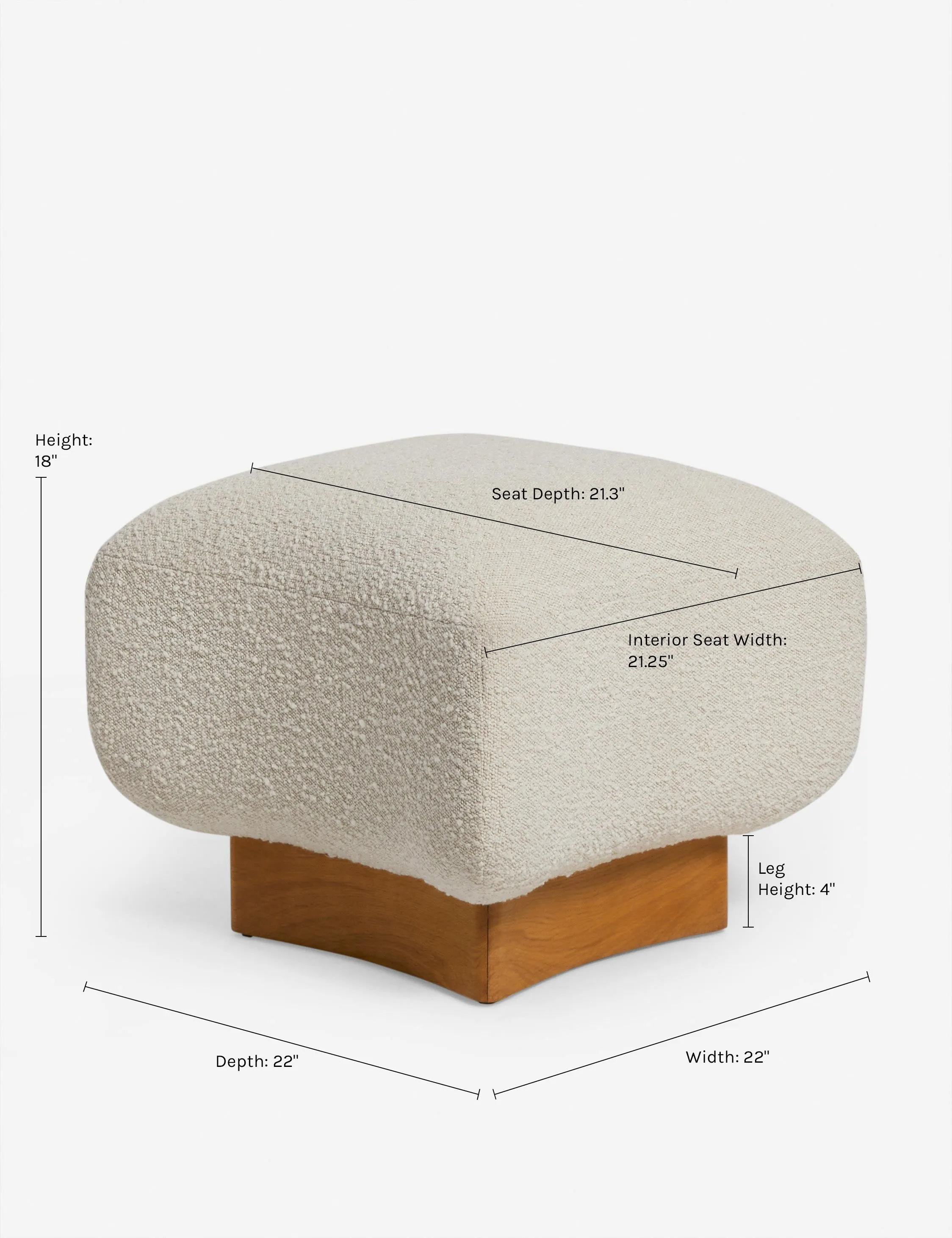 Lua Ottoman by Eny Lee Parker