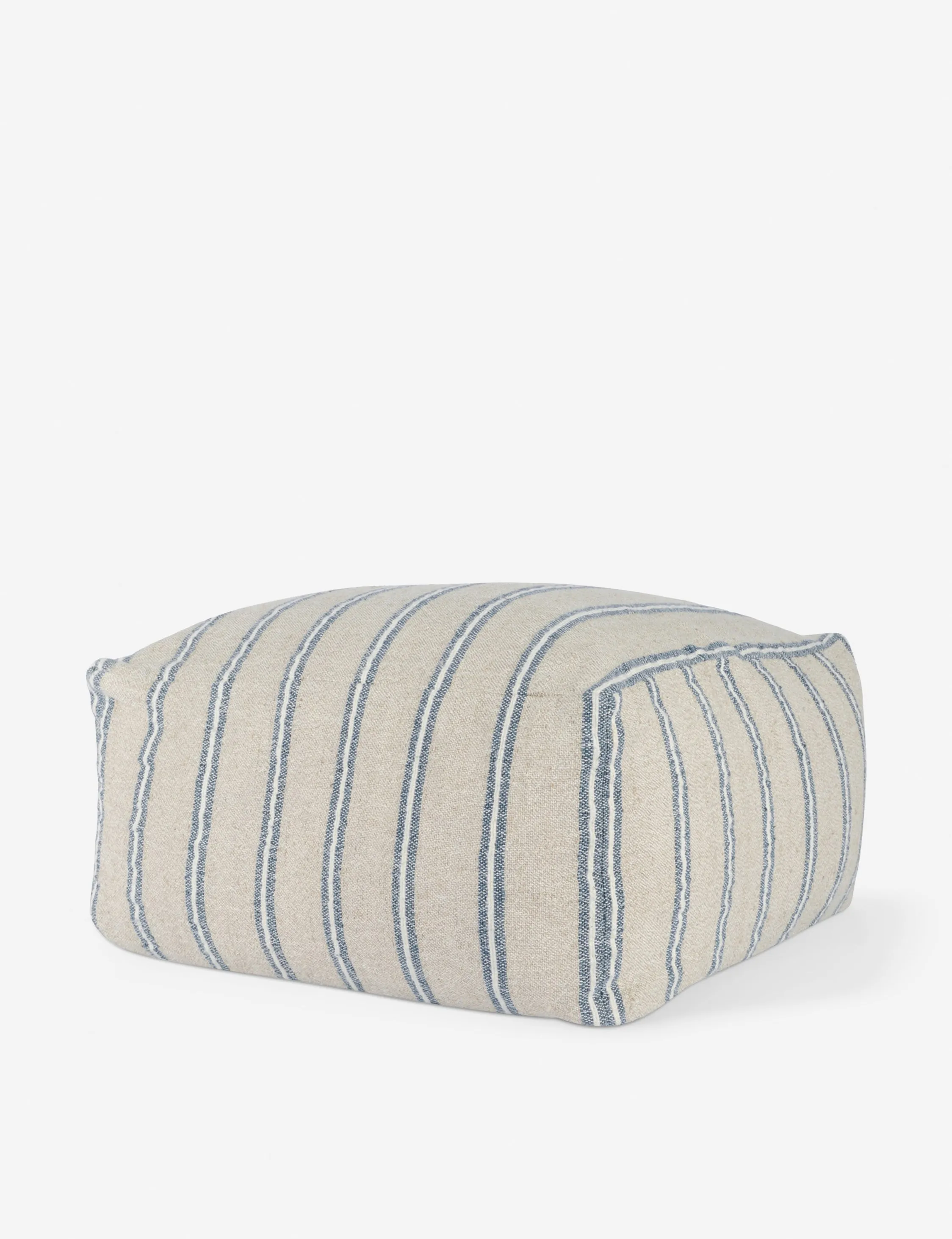 Maite Indoor / Outdoor Pouf. 24 x 24. Natural