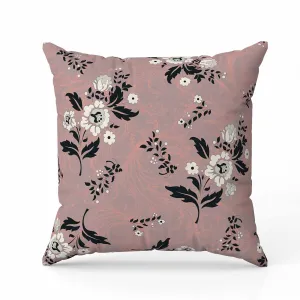 Meadow Strokes Faux Suede Reversible Throw Pillow Light and Red