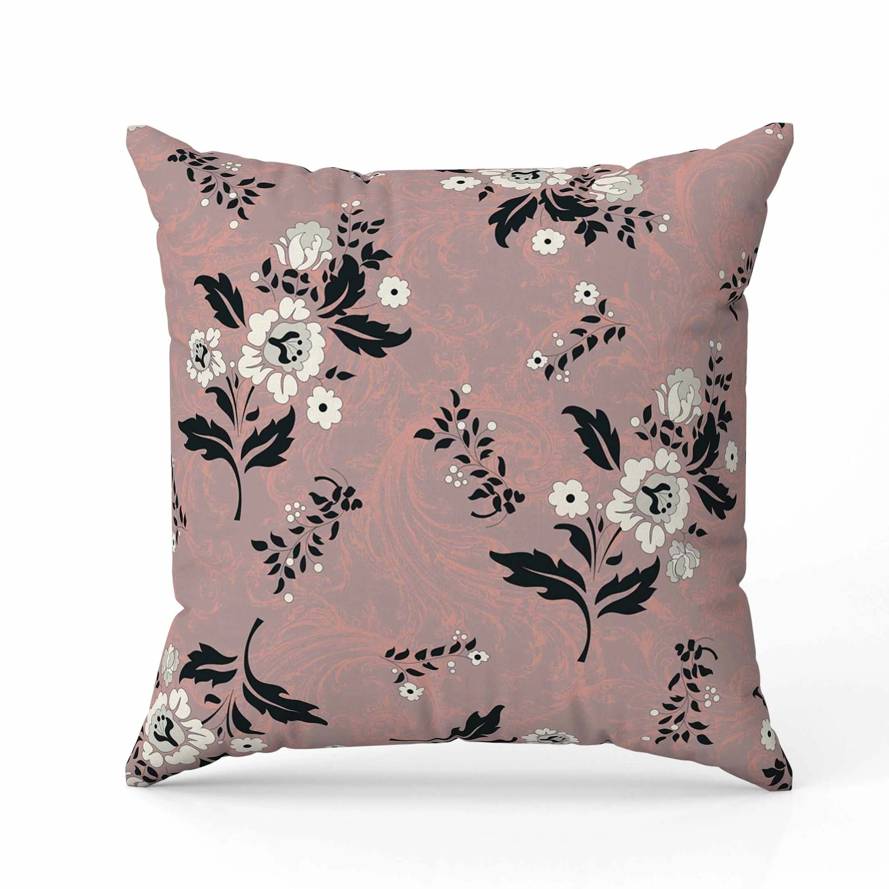 Meadow Strokes Faux Suede Reversible Throw Pillow Light and Red