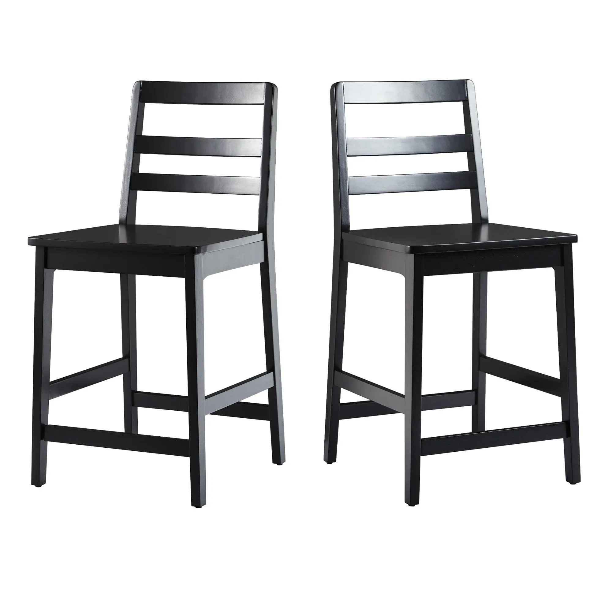 Middlebrook Designs Solid Wood Ladder Back Counter Stool (Set of 2)