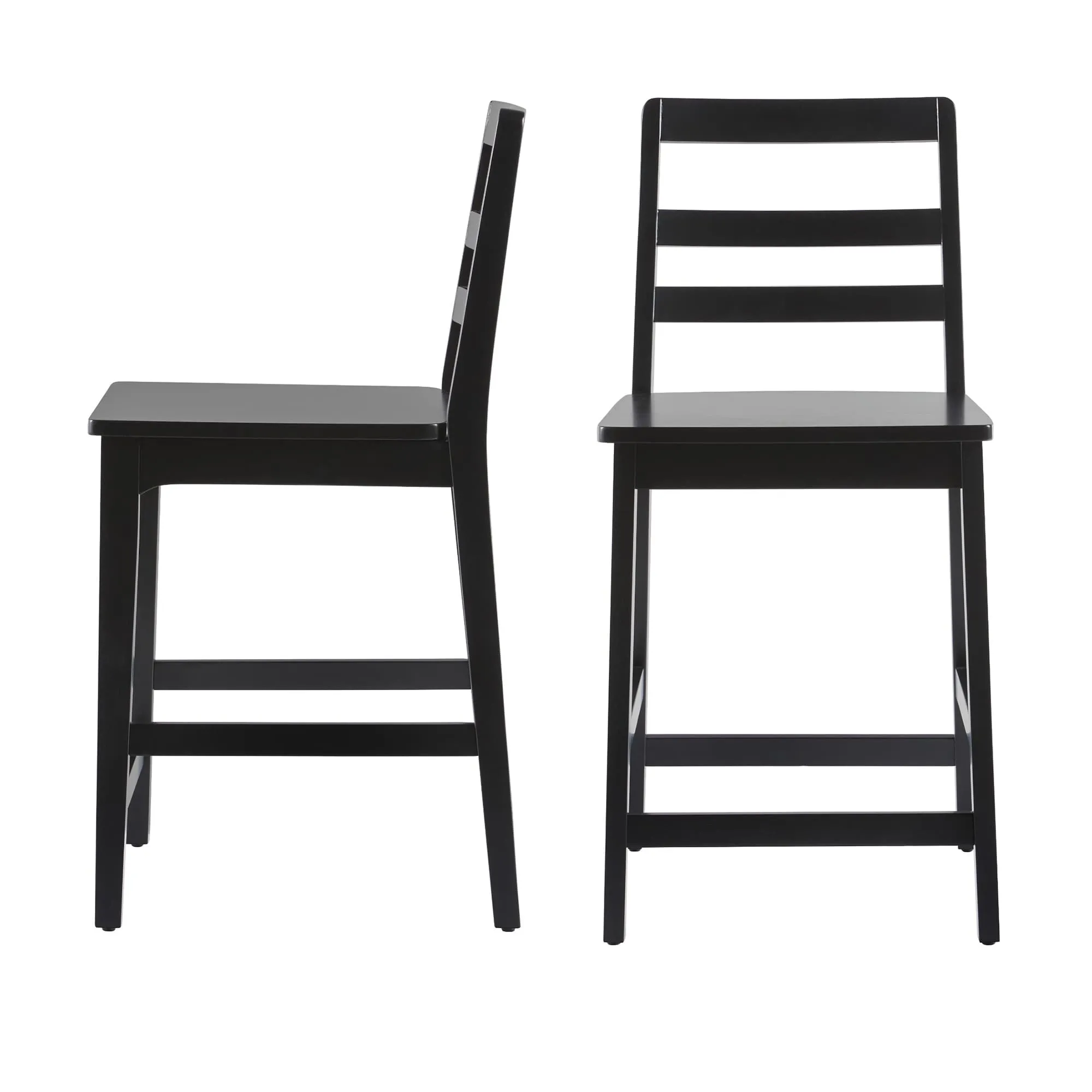 Middlebrook Designs Solid Wood Ladder Back Counter Stool (Set of 2)