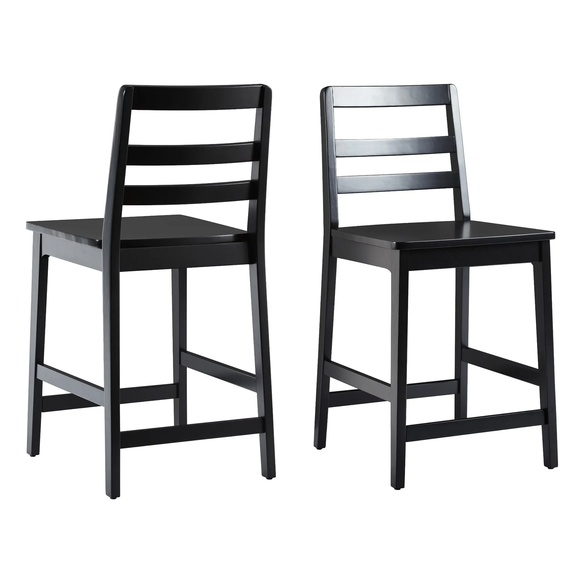 Middlebrook Designs Solid Wood Ladder Back Counter Stool (Set of 2)
