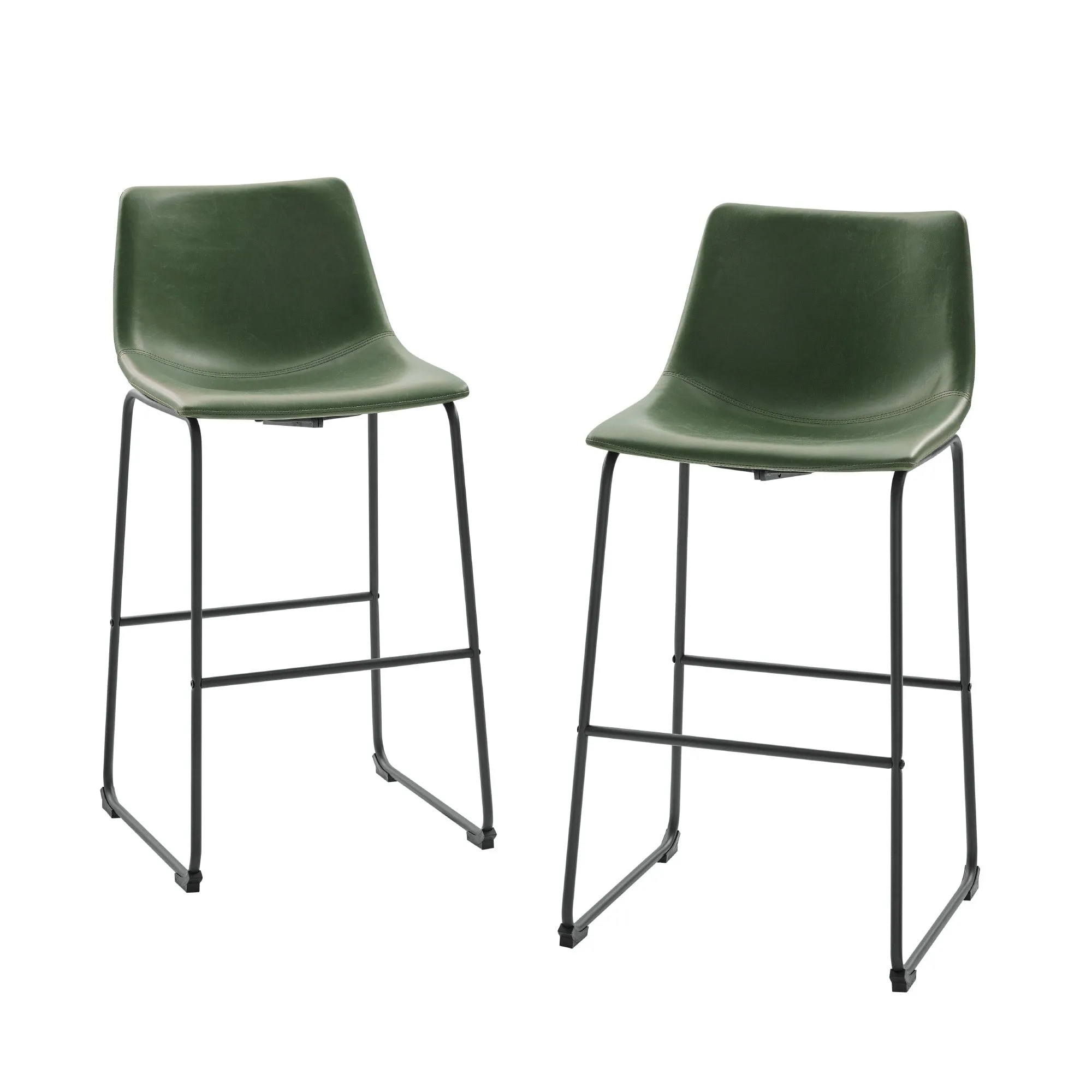 Middlebrook Prusiner 30-inch Faux Leather Bar Stool (Set of 2)