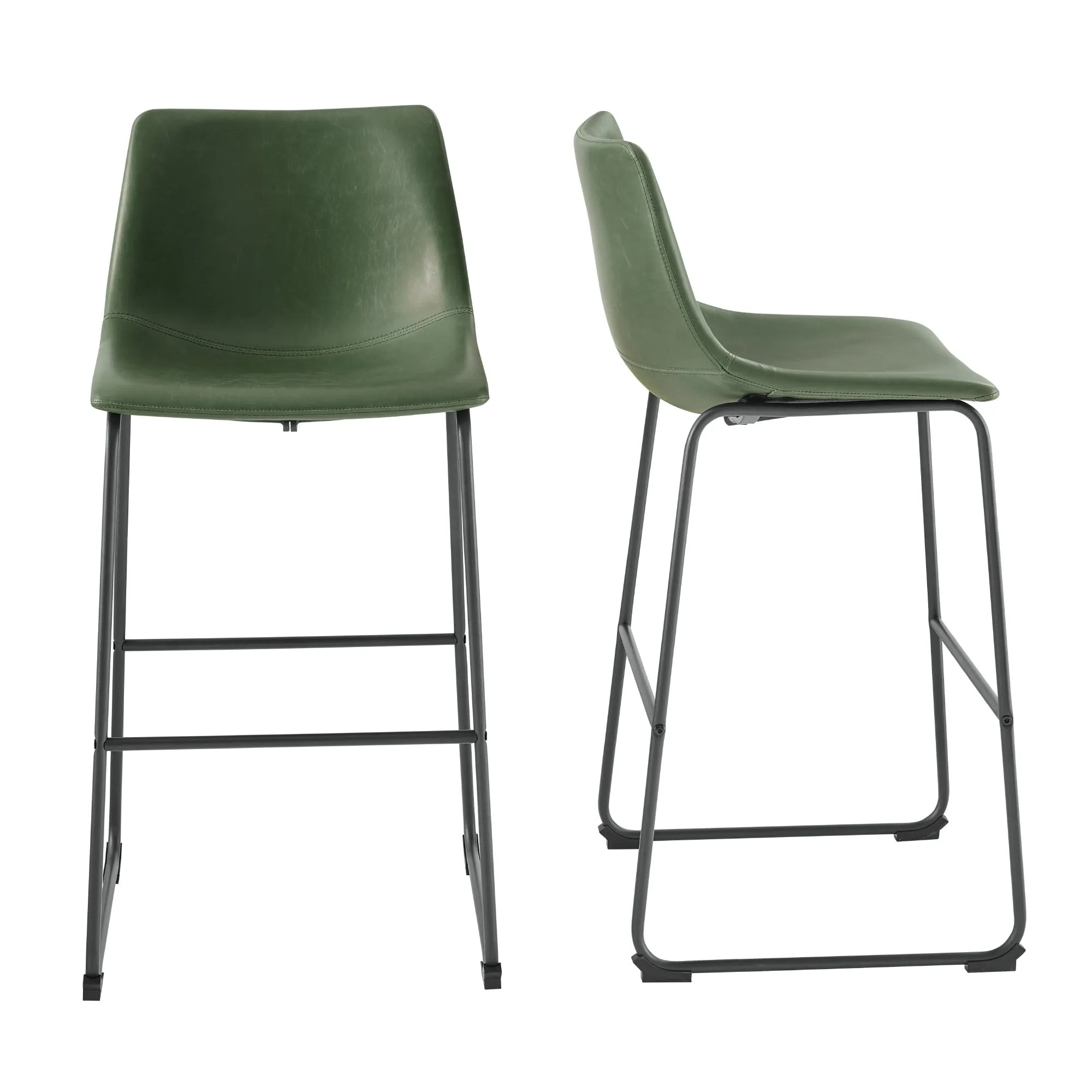 Middlebrook Prusiner 30-inch Faux Leather Bar Stool (Set of 2)