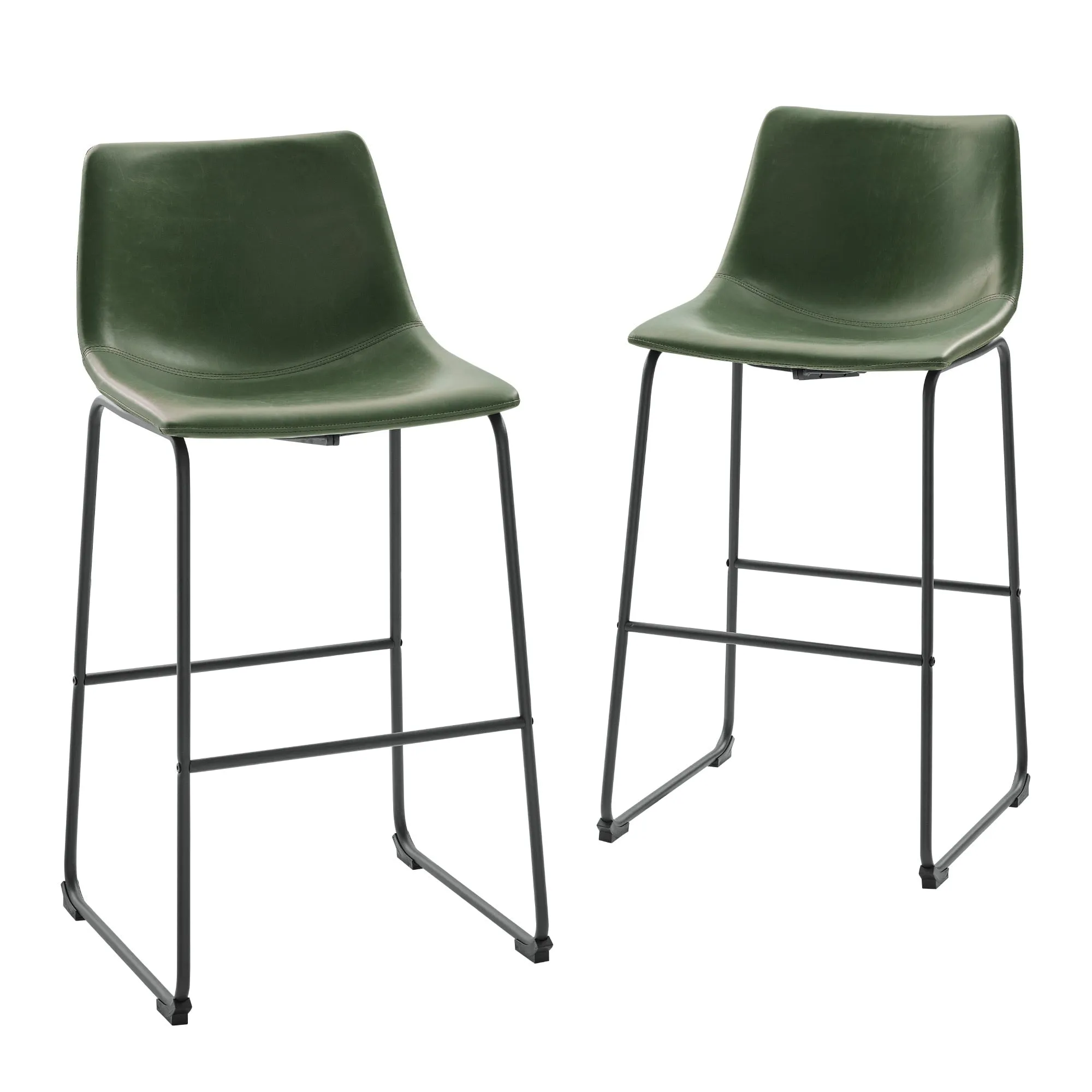 Middlebrook Prusiner 30-inch Faux Leather Bar Stool (Set of 2)