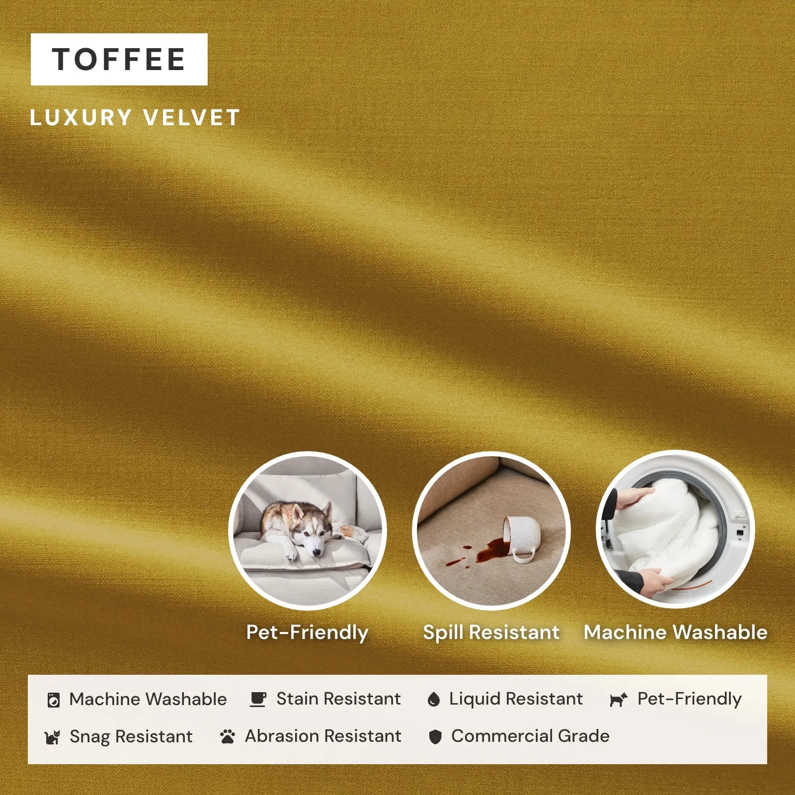 Modular Performance 8-Seater U-Sectional in Toffee | Deluxe Blend