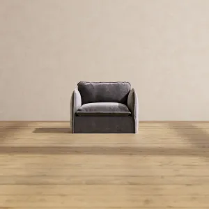 Modular Performance Armchair in Cinder | Deluxe Blend