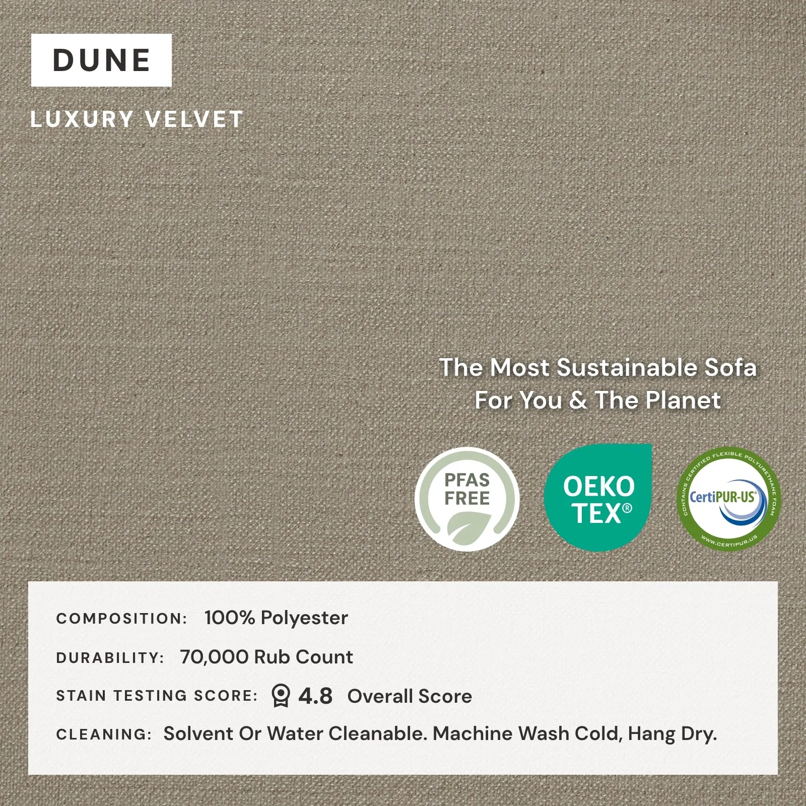 Modular Performance Armchair in Dune | Deluxe Blend