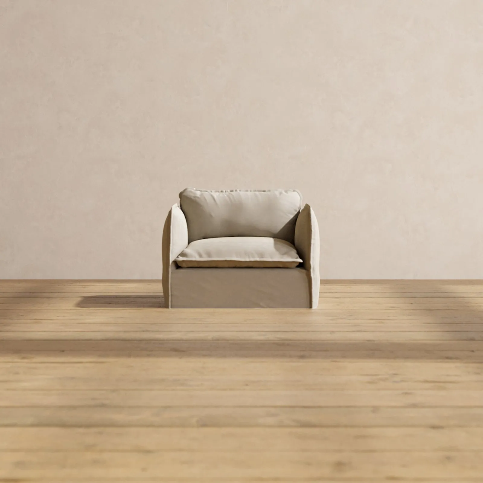 Modular Performance Armchair in Dune | Deluxe Blend