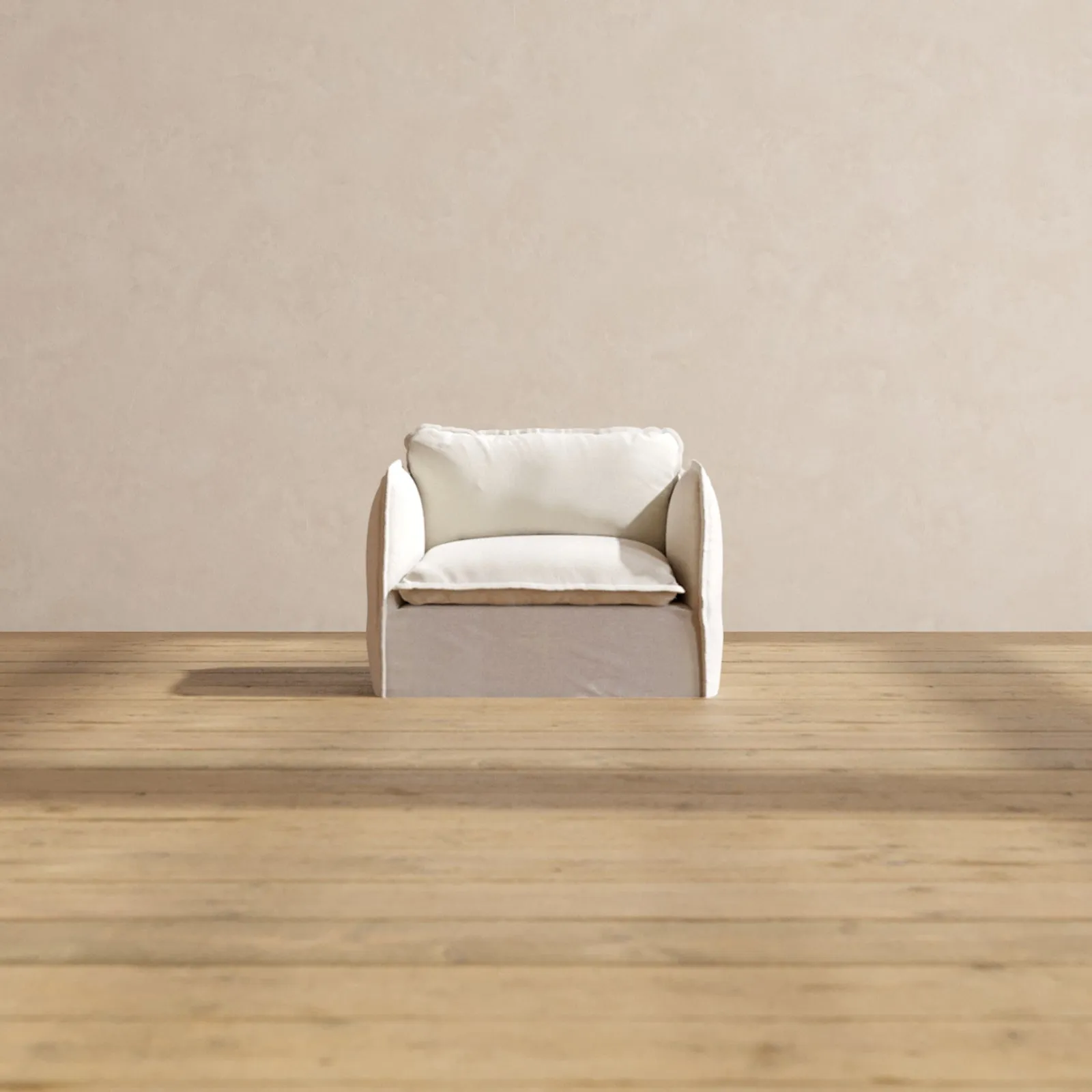 Modular Performance Armchair in Flour | Deluxe Blend