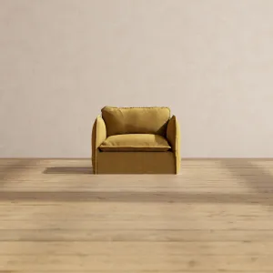 Modular Performance Armchair in Toffee | Deluxe Blend