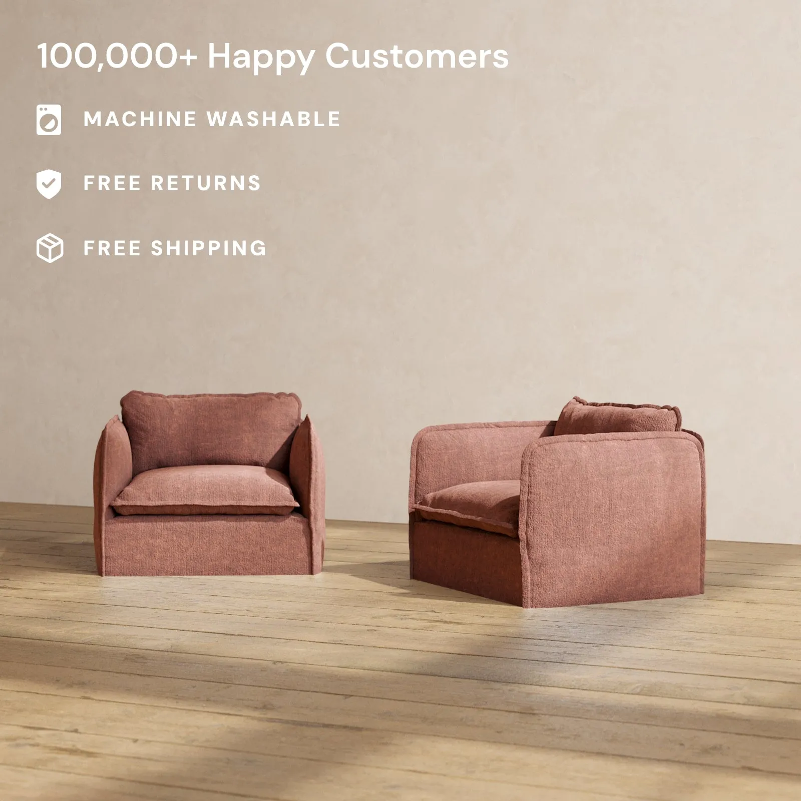 Modular Performance Armchair Set in Chestnut | Deluxe Blend