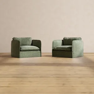 Modular Performance Armchair Set in Willow | Deluxe Blend