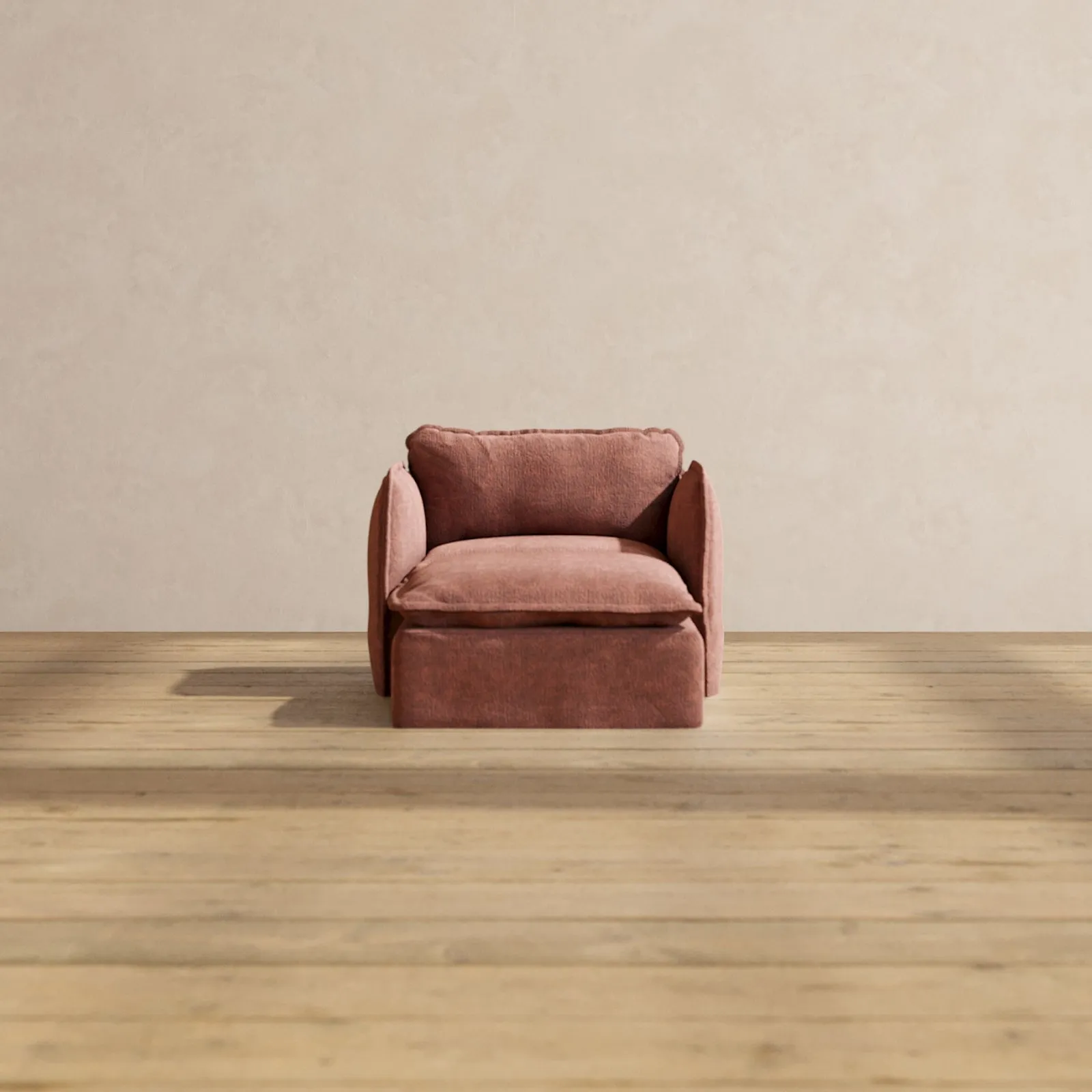 Modular Performance Chaise Armchair in Chestnut | Deluxe Blend