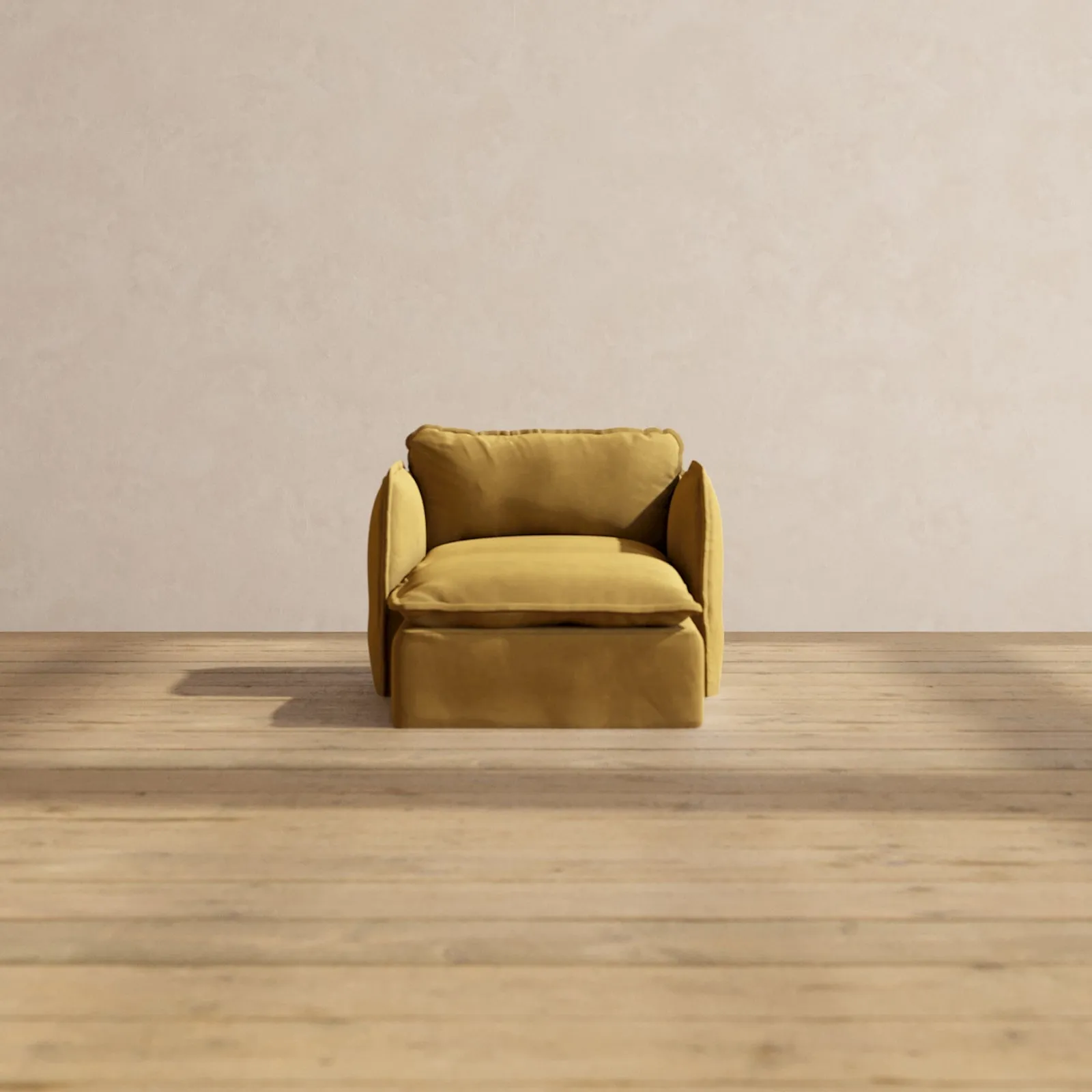 Modular Performance Chaise Armchair in Toffee | Deluxe Blend