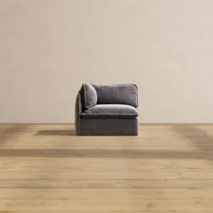 Modular Performance Corner Chair in Cinder | Deluxe Blend
