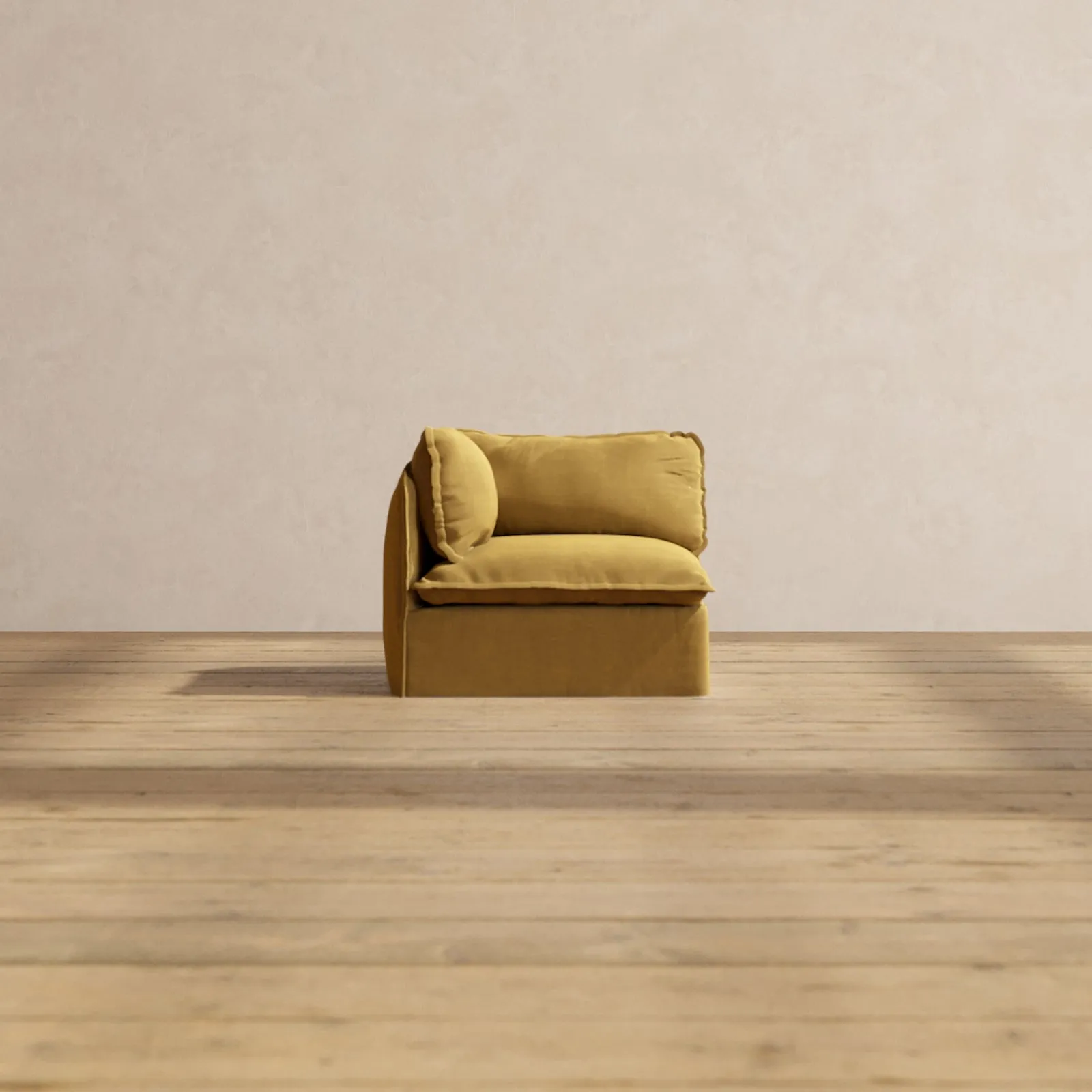 Modular Performance Corner Chair in Toffee | Deluxe Blend