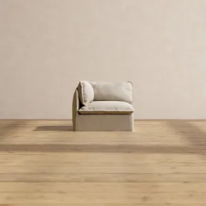Modular Performance End Chair in Dune | Relaxed Blend