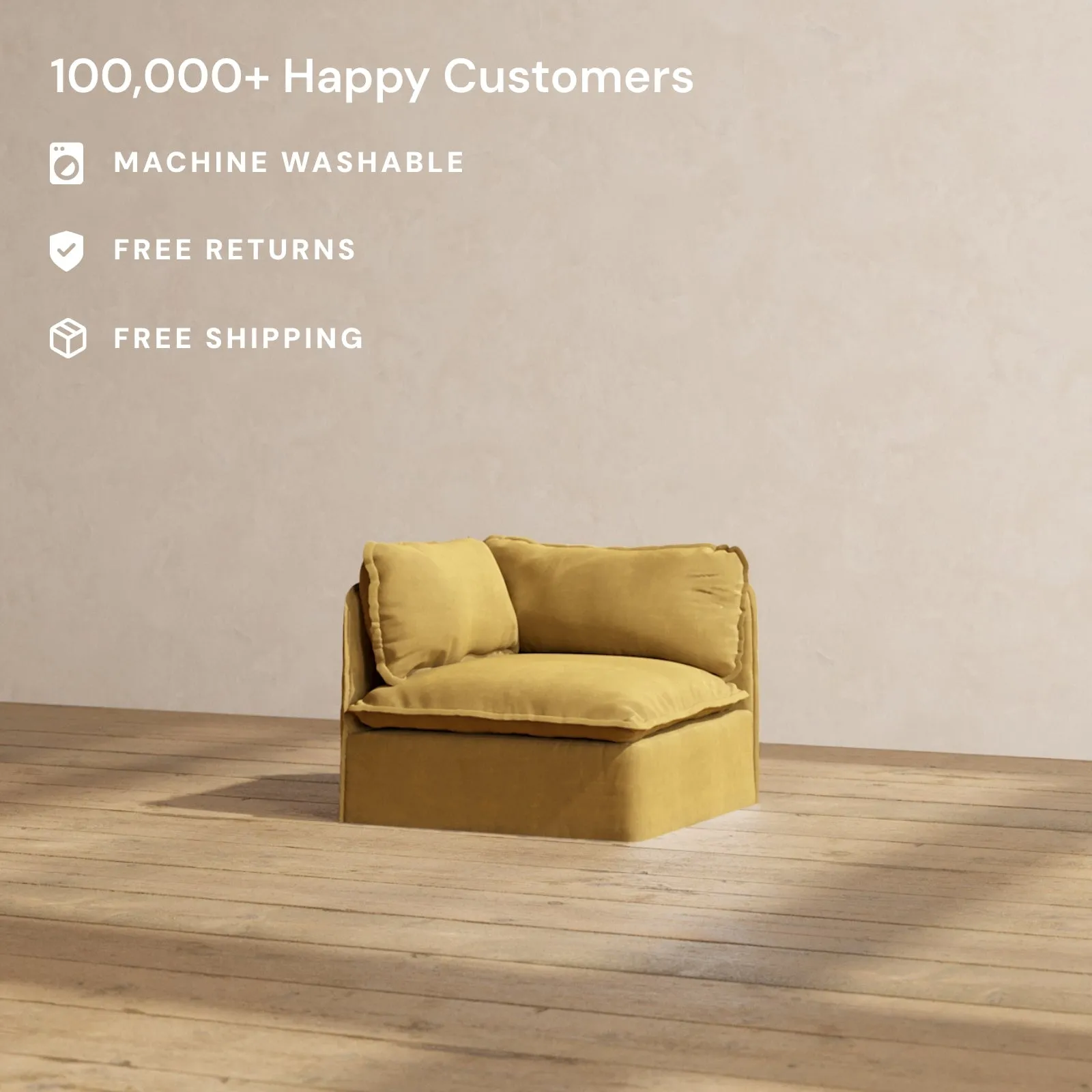 Modular Performance End Chair in Toffee | Deluxe Blend