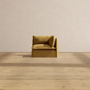 Modular Performance End Chair in Toffee | Deluxe Blend