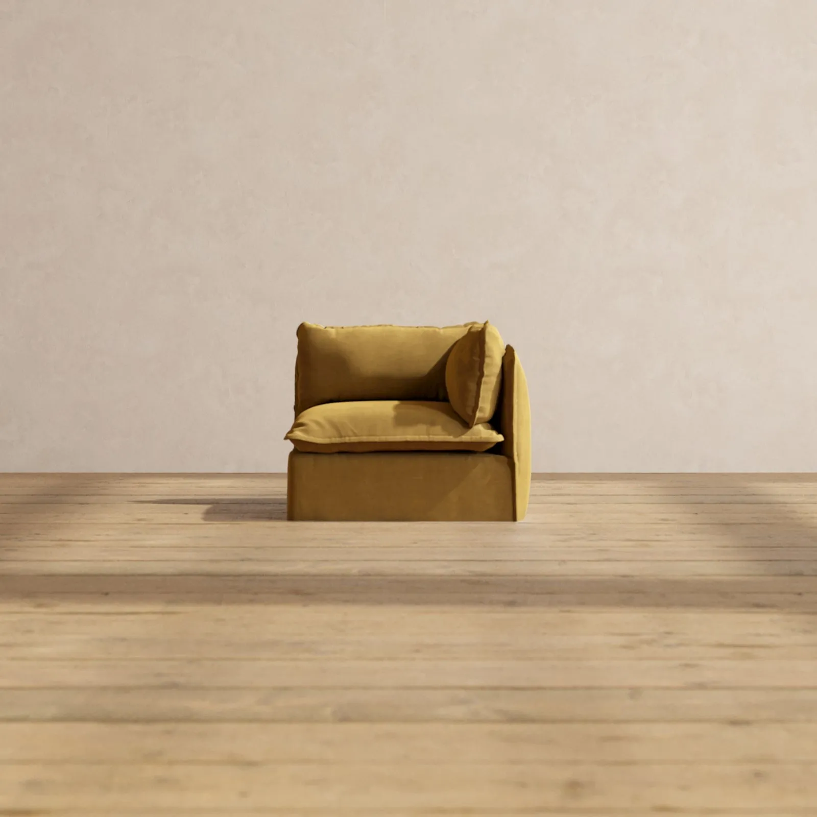 Modular Performance End Chair in Toffee | Deluxe Blend