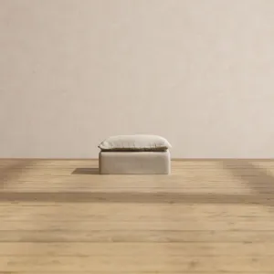 Modular Performance Ottoman in Dune | Deluxe Blend