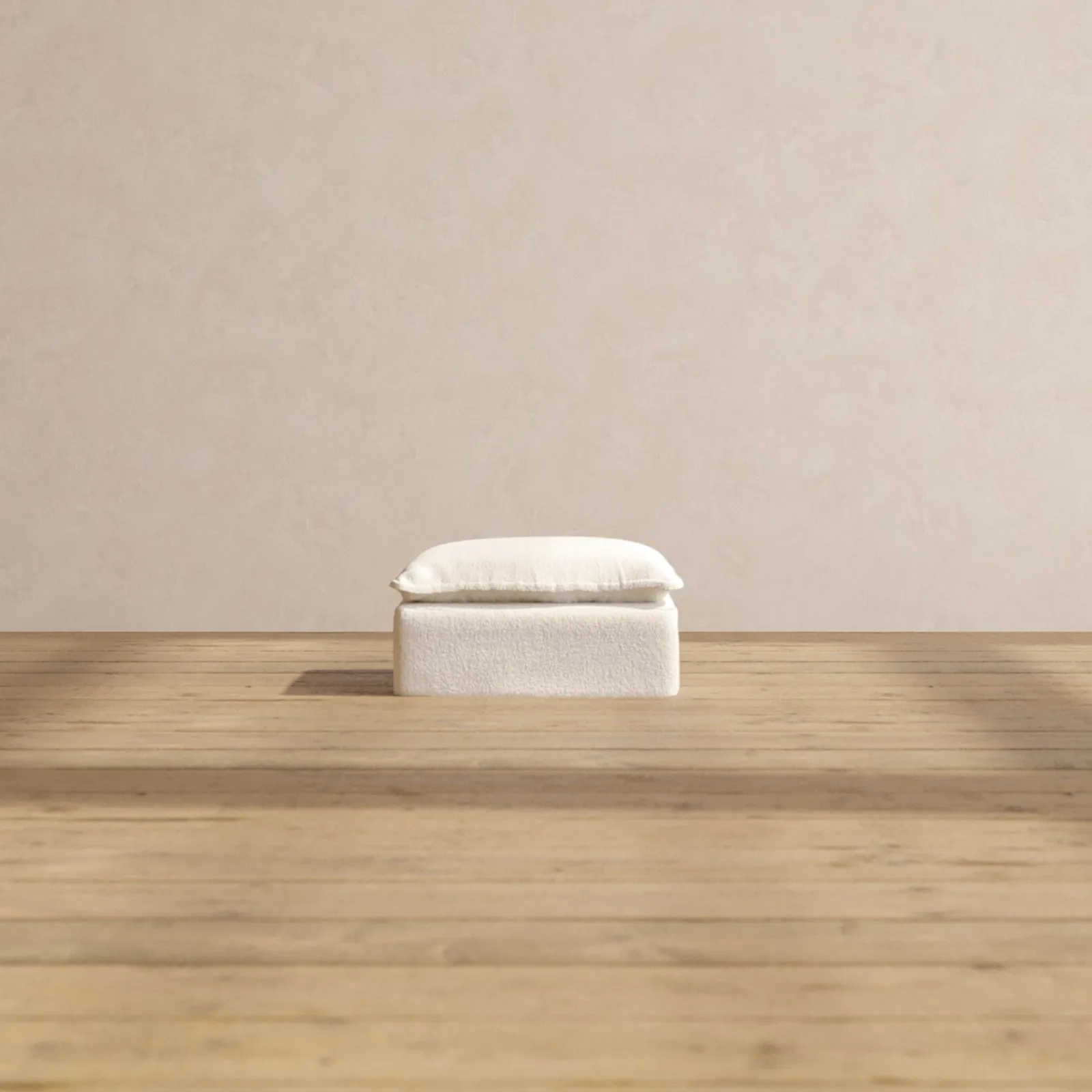 Modular Performance Ottoman in Mousse | Deluxe Blend