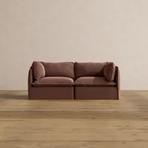 Modular Washable 2-Seater in Chestnut | Memorix  Seat | Contour Pillow