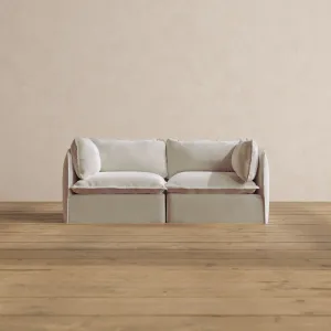Modular Washable 2-Seater in Coco | Memorix  Seat | Contour Pillow