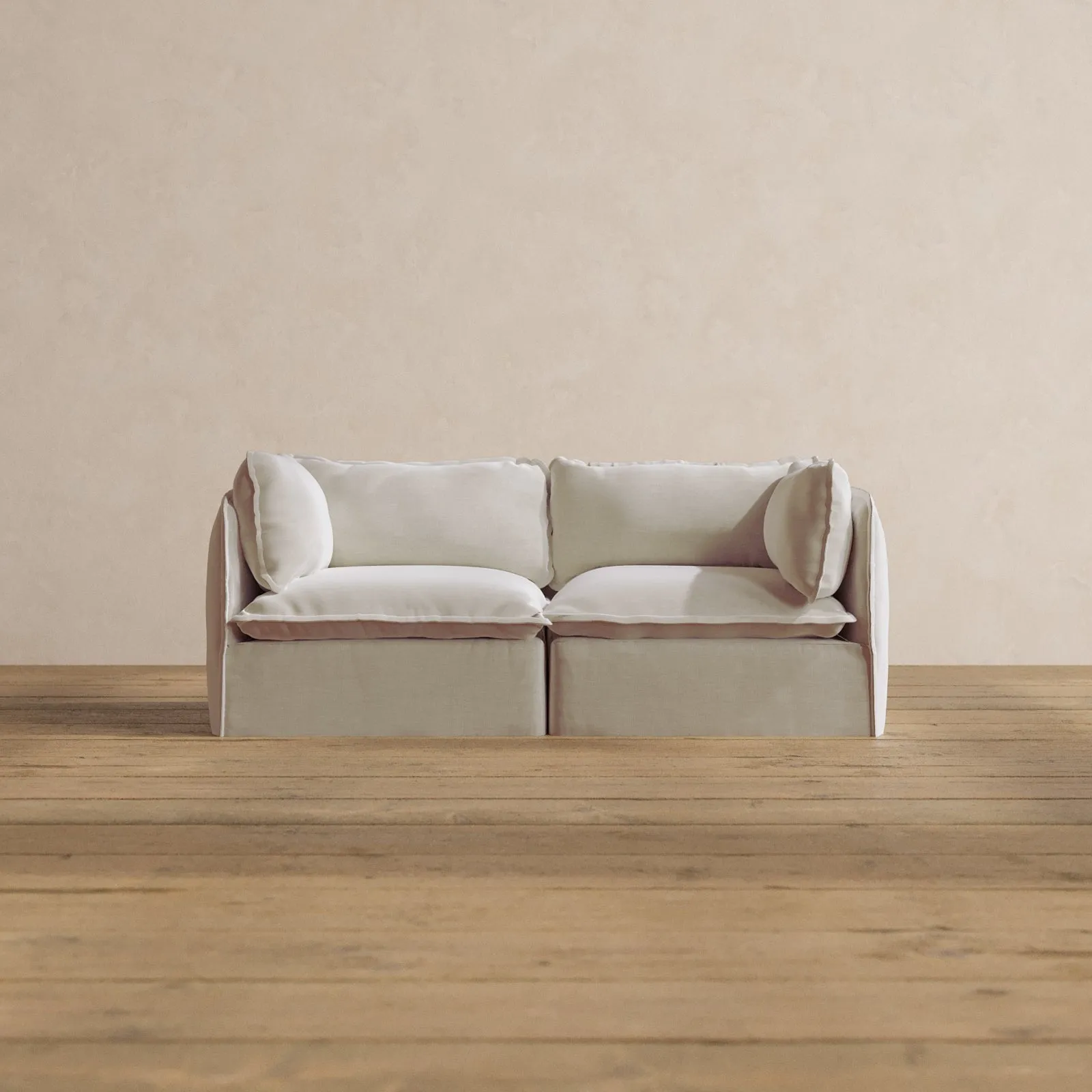 Modular Washable 2-Seater in Coco | Memorix  Seat | Contour Pillow