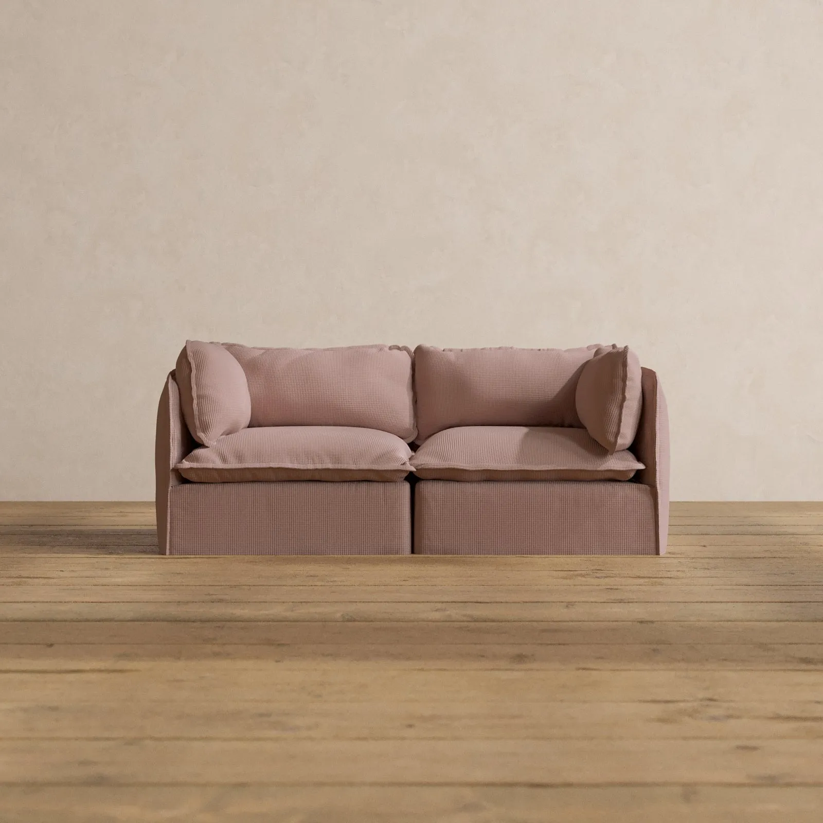 Modular Washable 2-Seater in Sakura | Deluxe  Seat | Cloud Pillow
