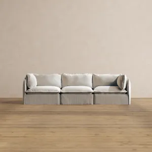 Modular Washable 3-Seater in Milk | Memorix  Seat | Contour Pillow