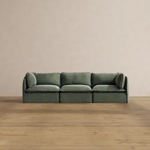 Modular Washable 3-Seater in Willow | Memorix  Seat | Contour Pillow