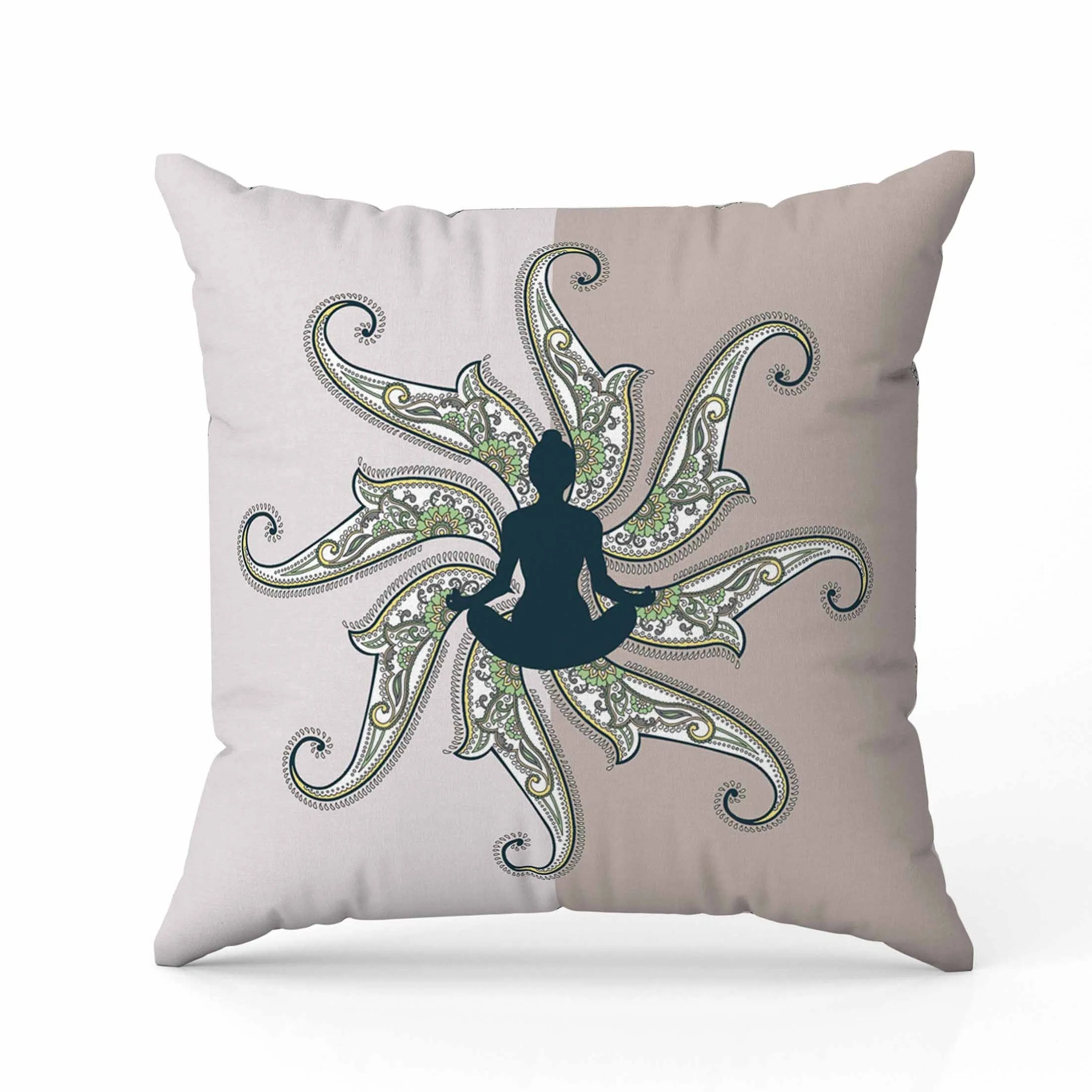 Mystic Silence Faux Suede Reversible Throw Pillow Pink and Platinum