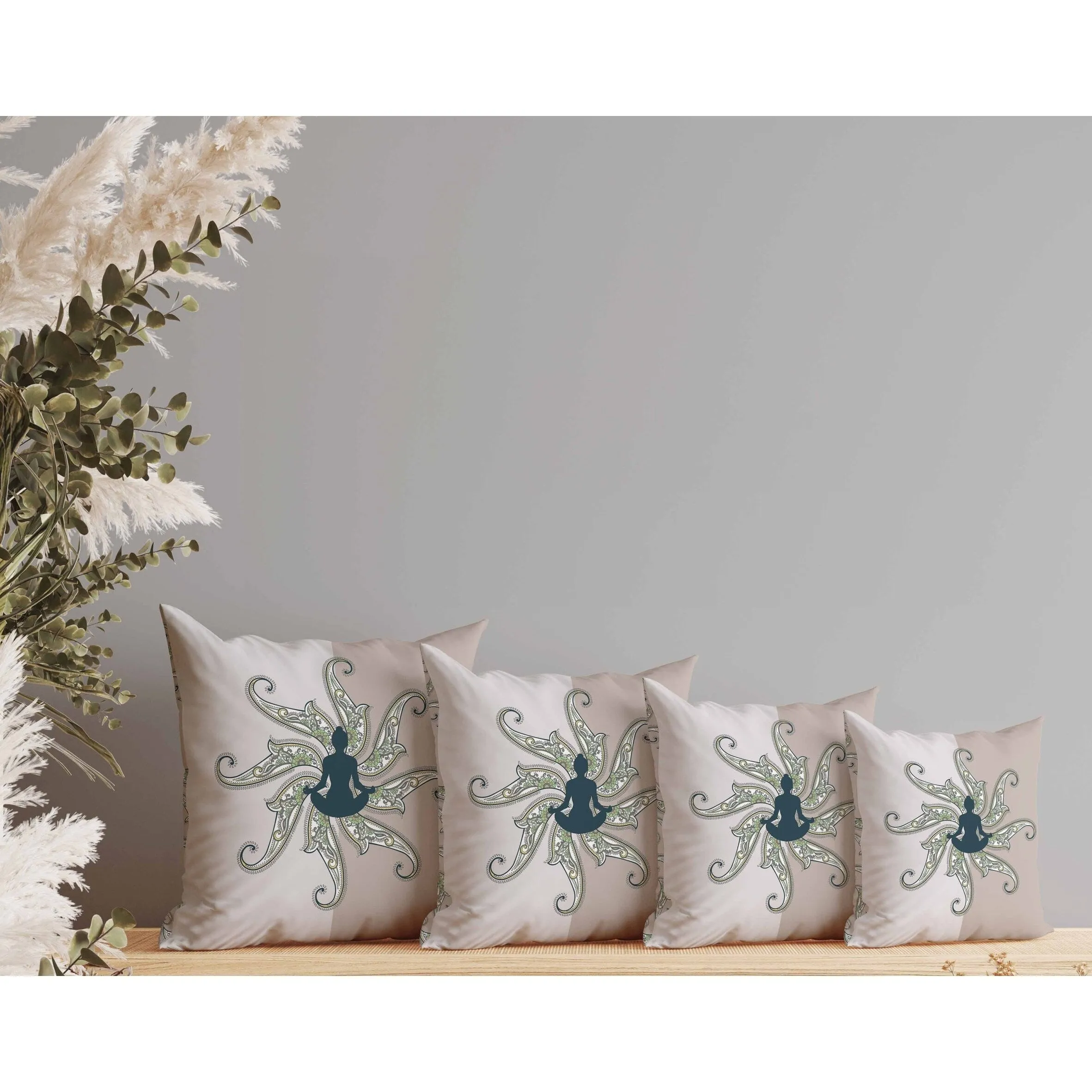 Mystic Silence Faux Suede Reversible Throw Pillow Pink and Platinum