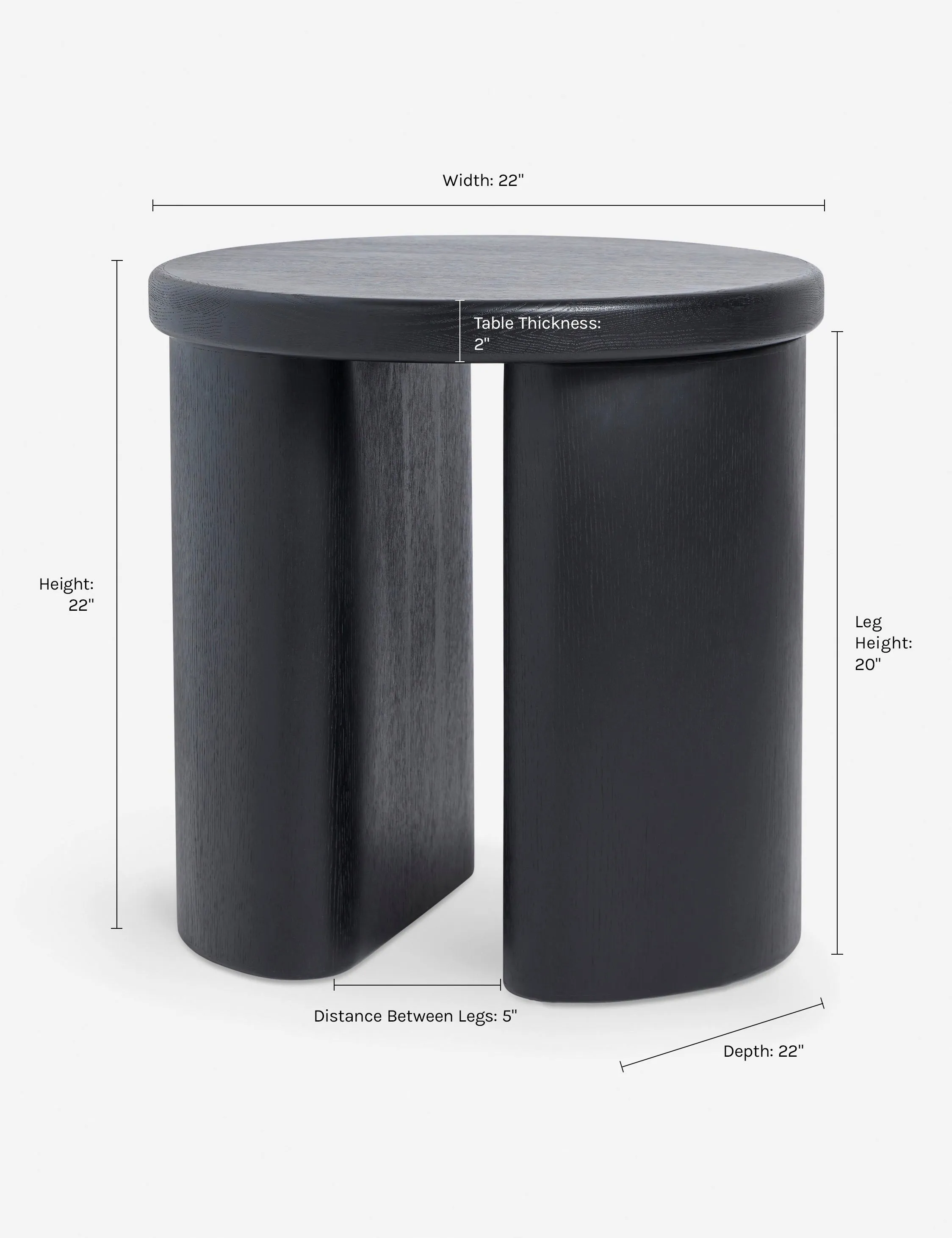 Olga Round Side Table