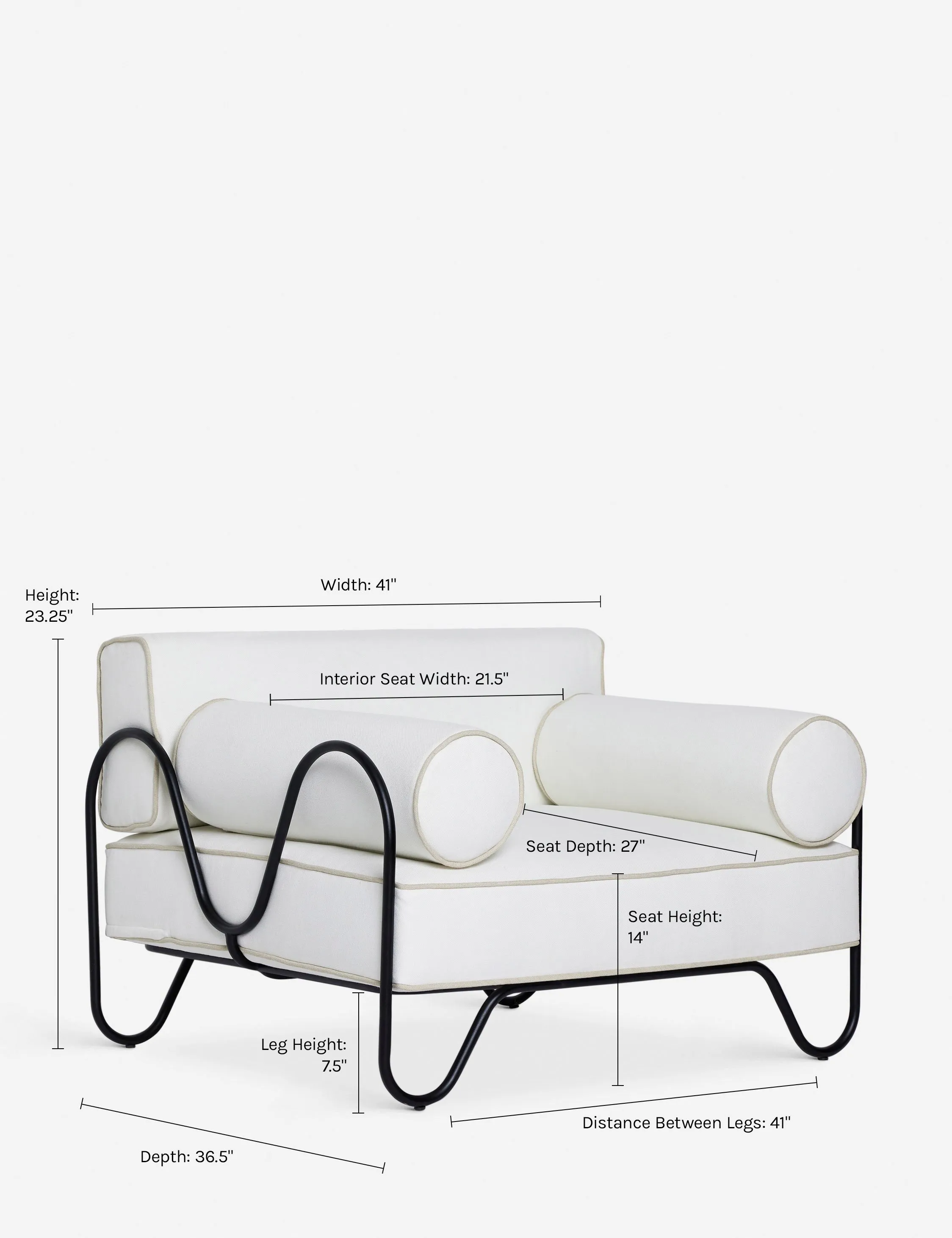 Peggy Outdoor Accent Chair by Sarah Sherman Samuel