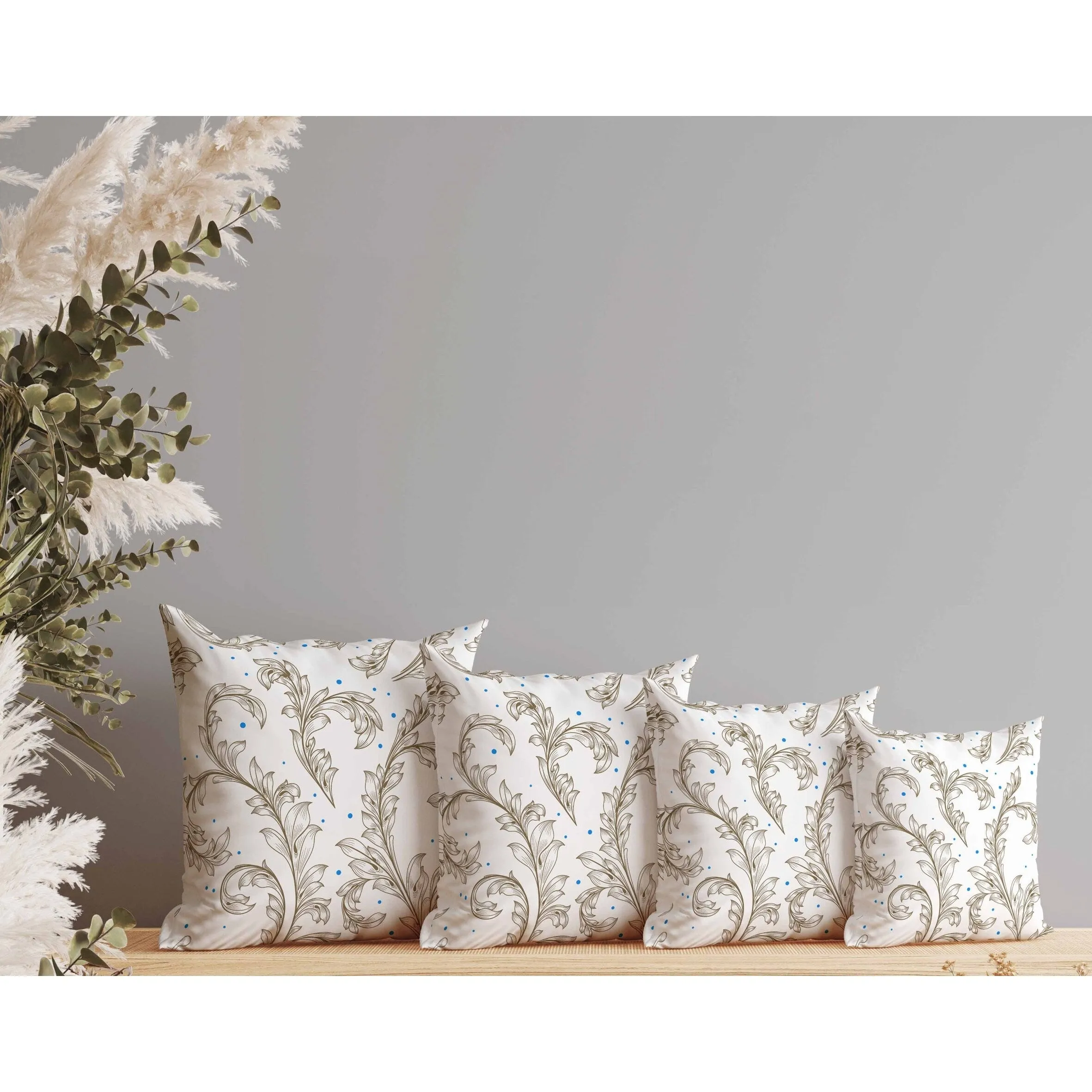 Petal Perfection Faux Suede Reversible Throw Pillow White and Gold