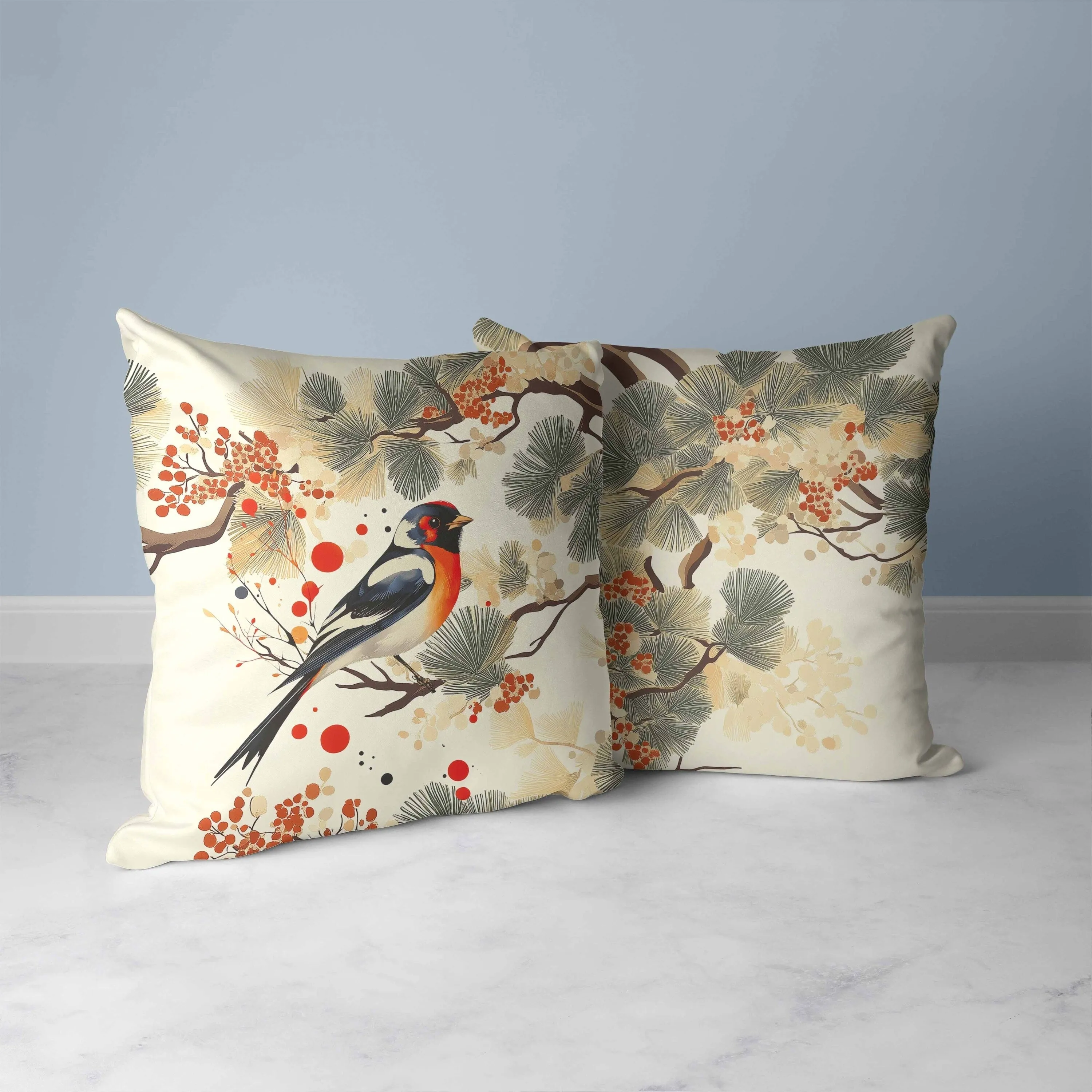 Pine and Ember Faux Suede Reversible Throw Pillow Beige and Brown