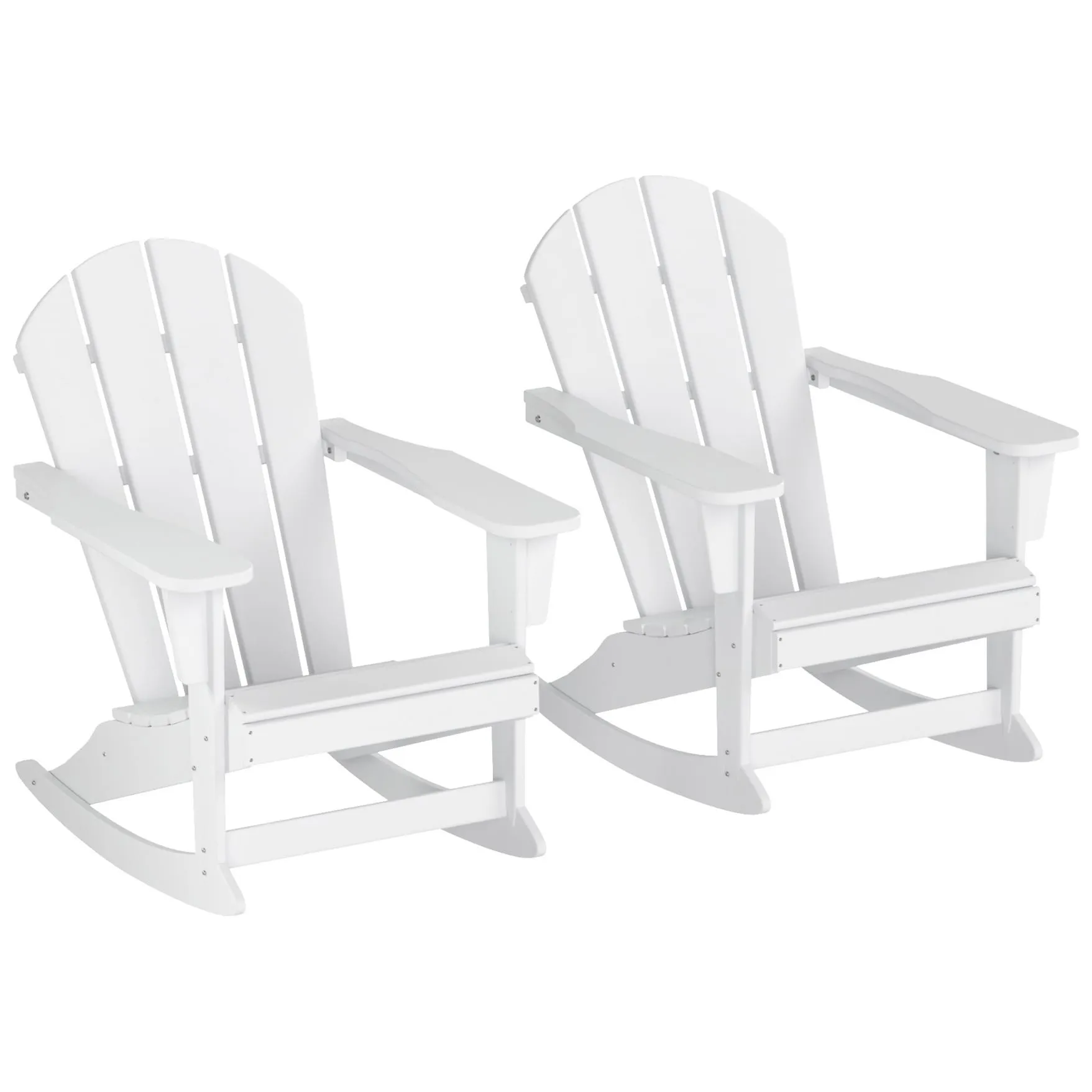Polytrends Laguna Hdpe All Weather Outdoor Patio Rocking Chair (Set of 2)