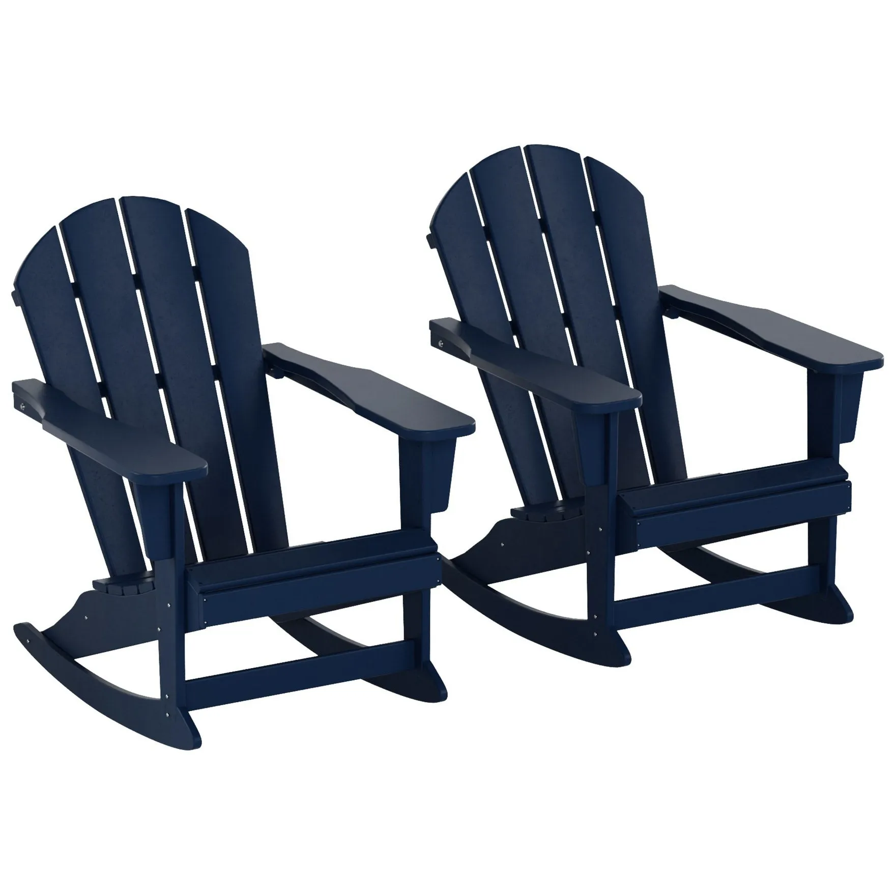 Polytrends Laguna Hdpe All Weather Outdoor Patio Rocking Chair (Set of 2)