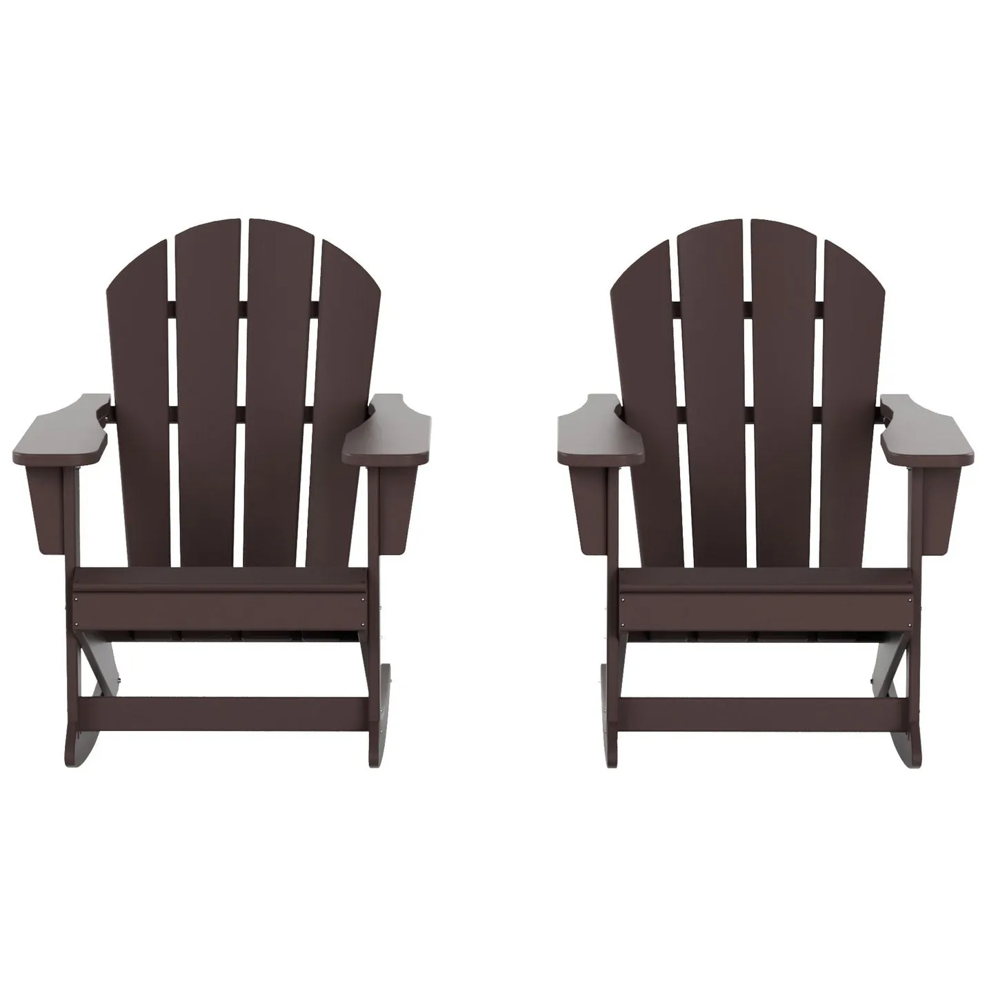 Polytrends Laguna Hdpe All Weather Outdoor Patio Rocking Chair (Set of 2)