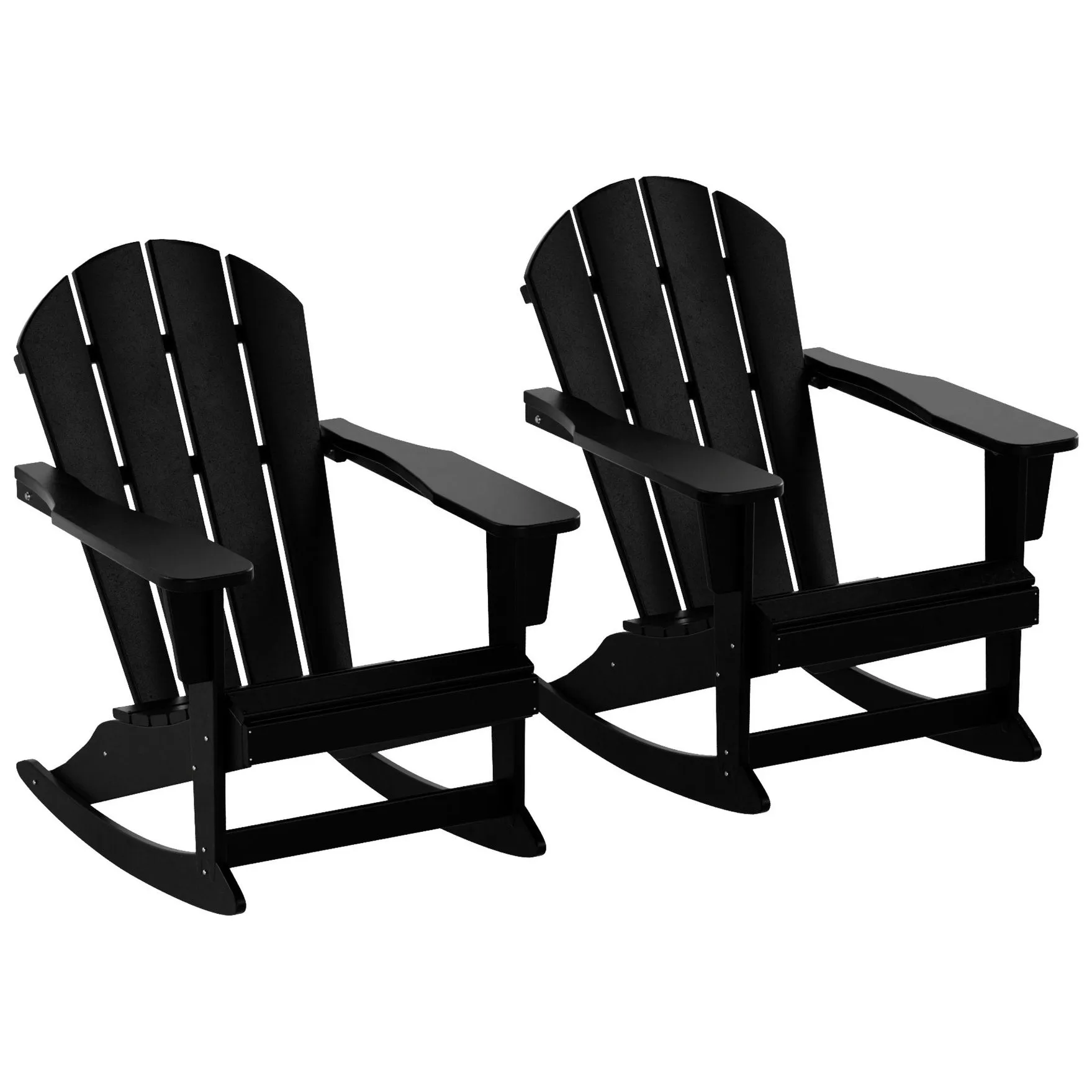 Polytrends Laguna Hdpe All Weather Outdoor Patio Rocking Chair (Set of 2)