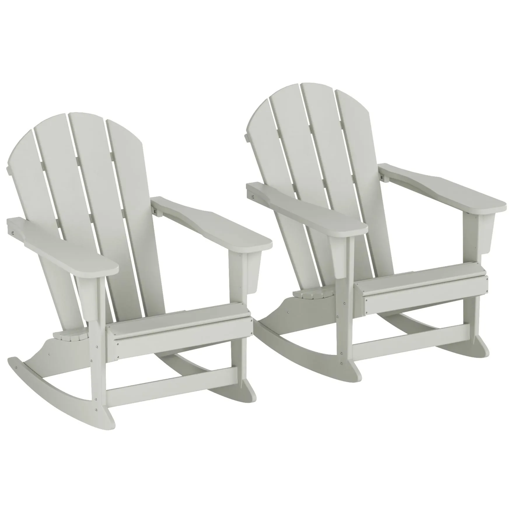 Polytrends Laguna Hdpe All Weather Outdoor Patio Rocking Chair (Set of 2)