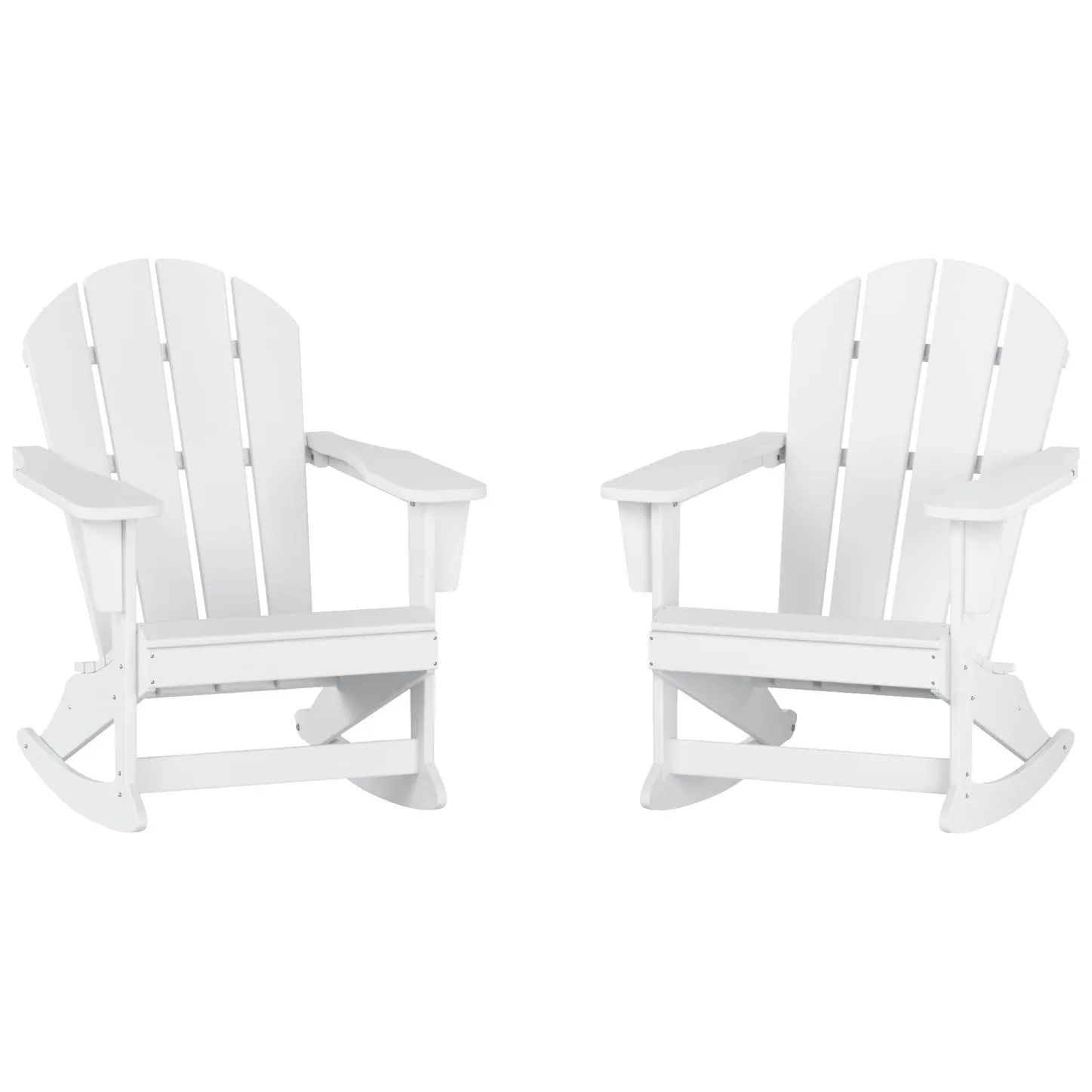 Polytrends Laguna Hdpe All Weather Outdoor Patio Rocking Chair (Set of 2)