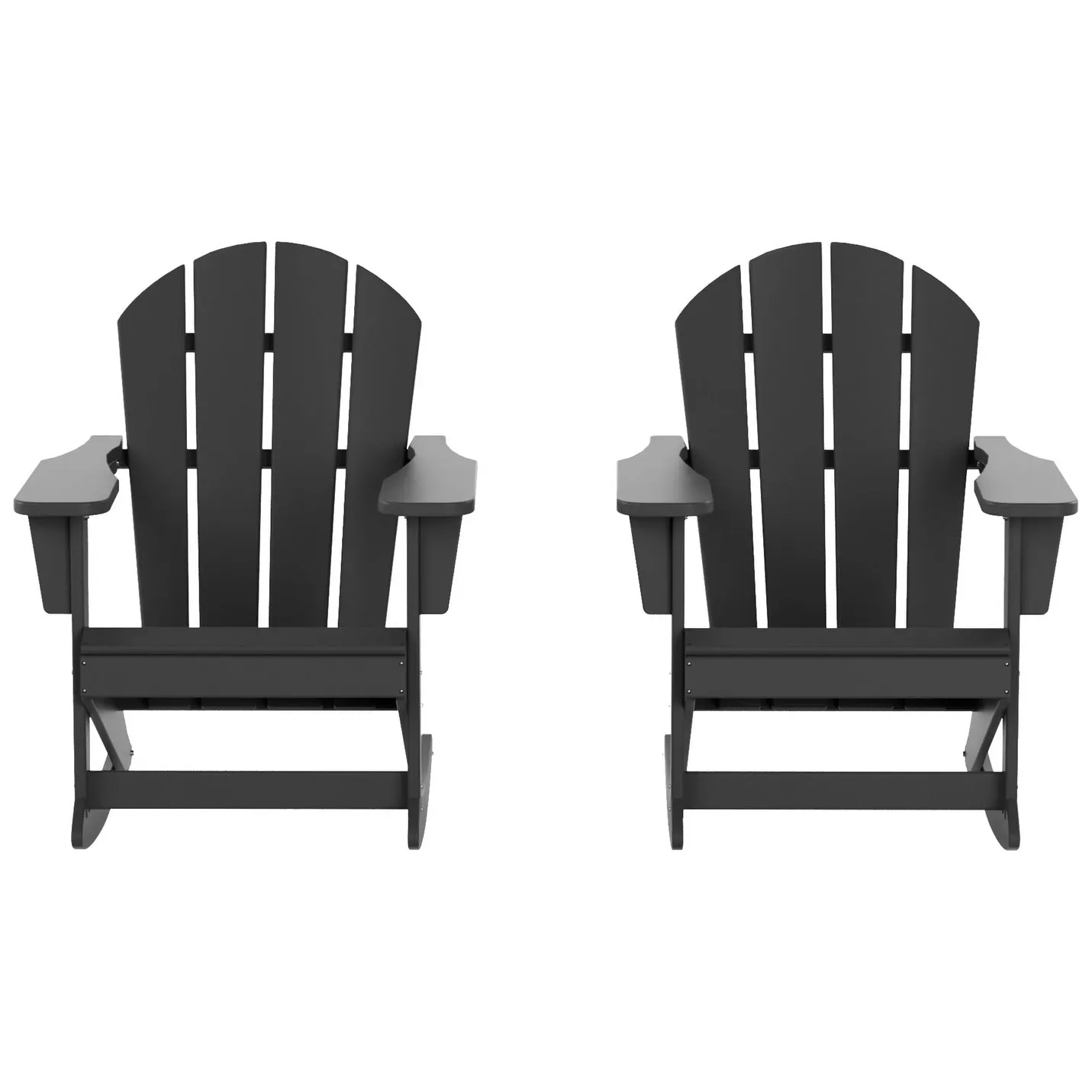 Polytrends Laguna Hdpe All Weather Outdoor Patio Rocking Chair (Set of 2)